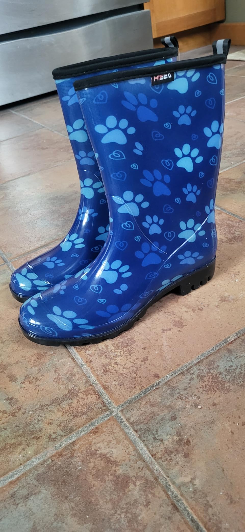 HISEA Women's Rain Boots Waterproof Mid Calf Garden Farm Rubber Boots customer photo 1