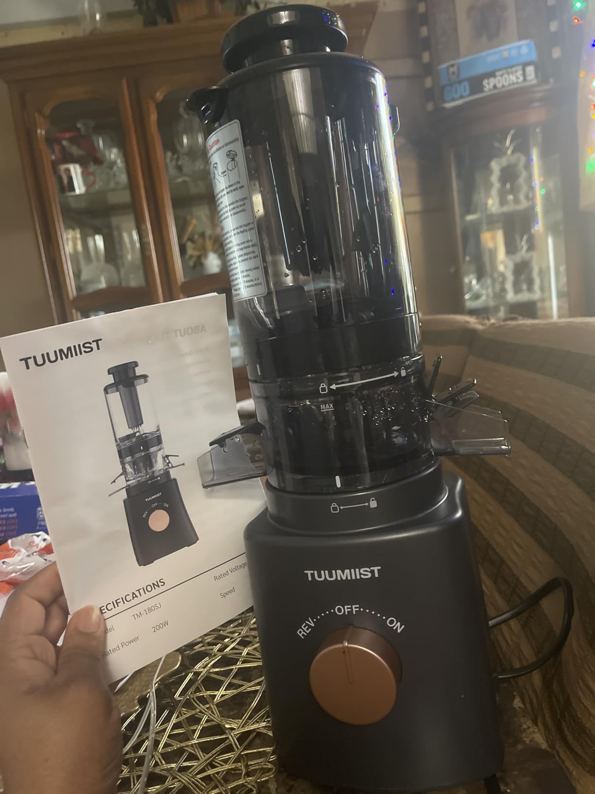 TUUMIIST Juicer Machines, Cold Press Juicer with 5.8