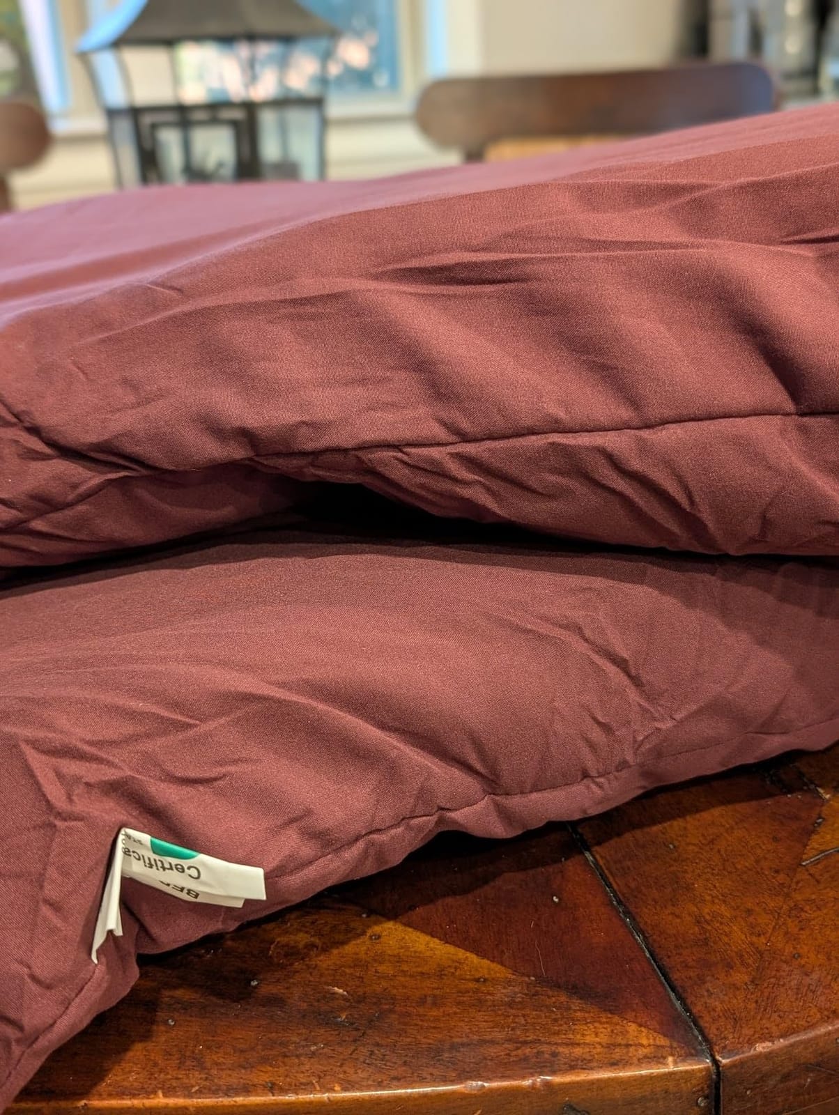 Flat Ultra Thin Bed Pillows Standard Size Pillow Set of 2 Extra Soft Down Alternative for Stomach Back Sleeper White 20x26inches customer photo 1