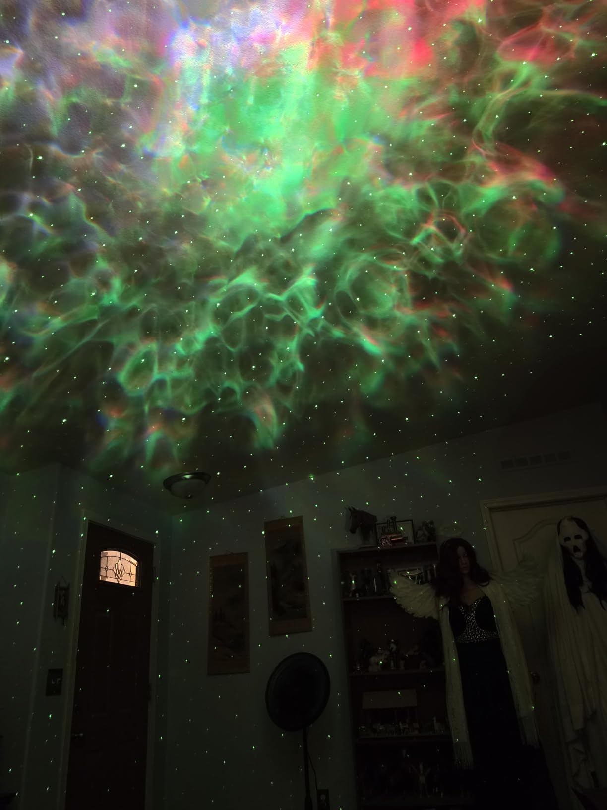 One Fire Galaxy Projector,15 Colors,Gifts for Girls&Women&Boys,White Noise customer photo 2