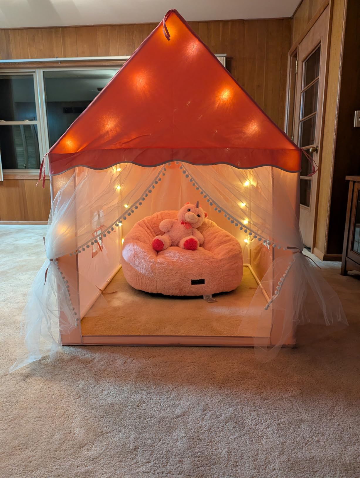 MAXYOYO Bean Bag Chair for Kids, Shell Shaped Bean Bag Sofa Floor Sofa customer photo 1