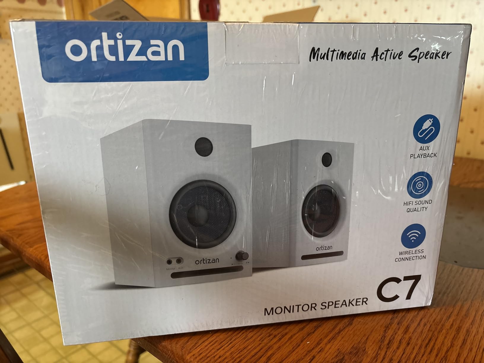 Ortizan C7 Powered Studio Monitors Pair with Bluetooth 5.3, Black customer photo 2