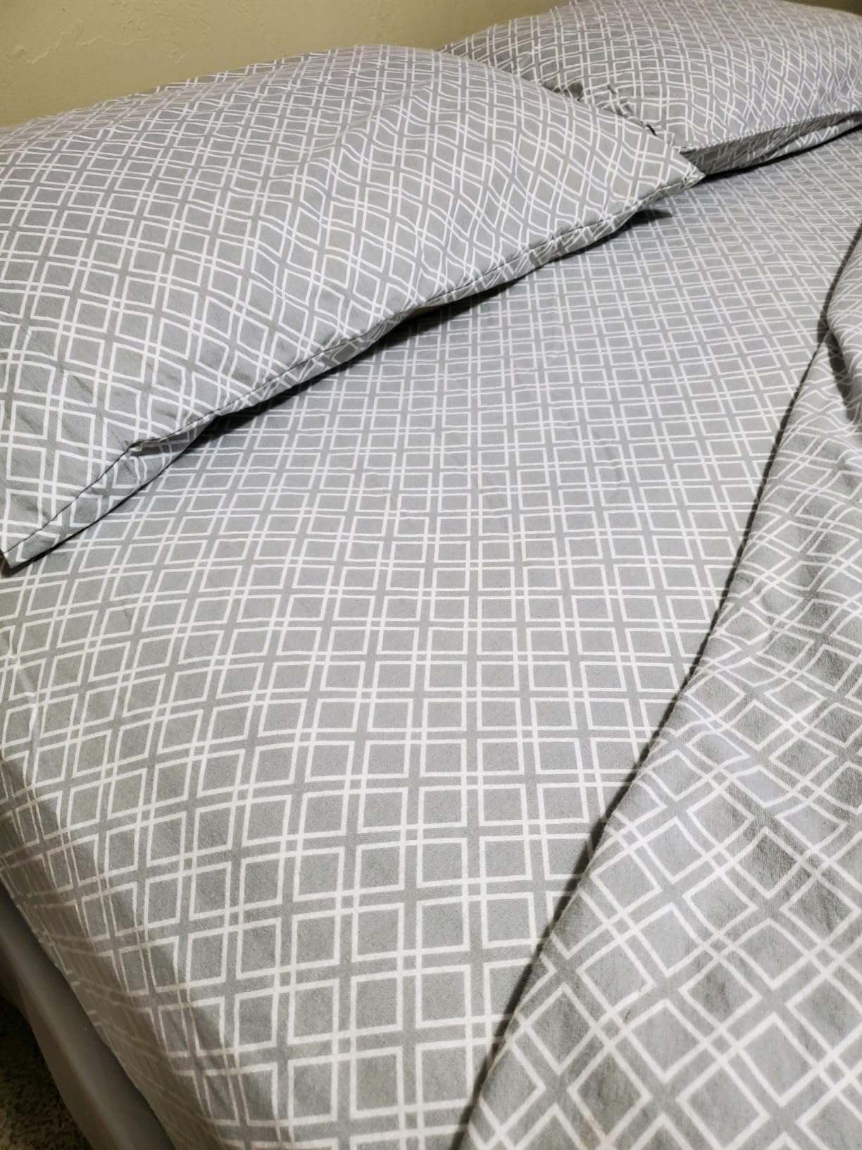 Comfort Spaces 100% Cotton Flannel Sheets Full Size Set, Ultra Soft, 4 Pcs customer photo 2
