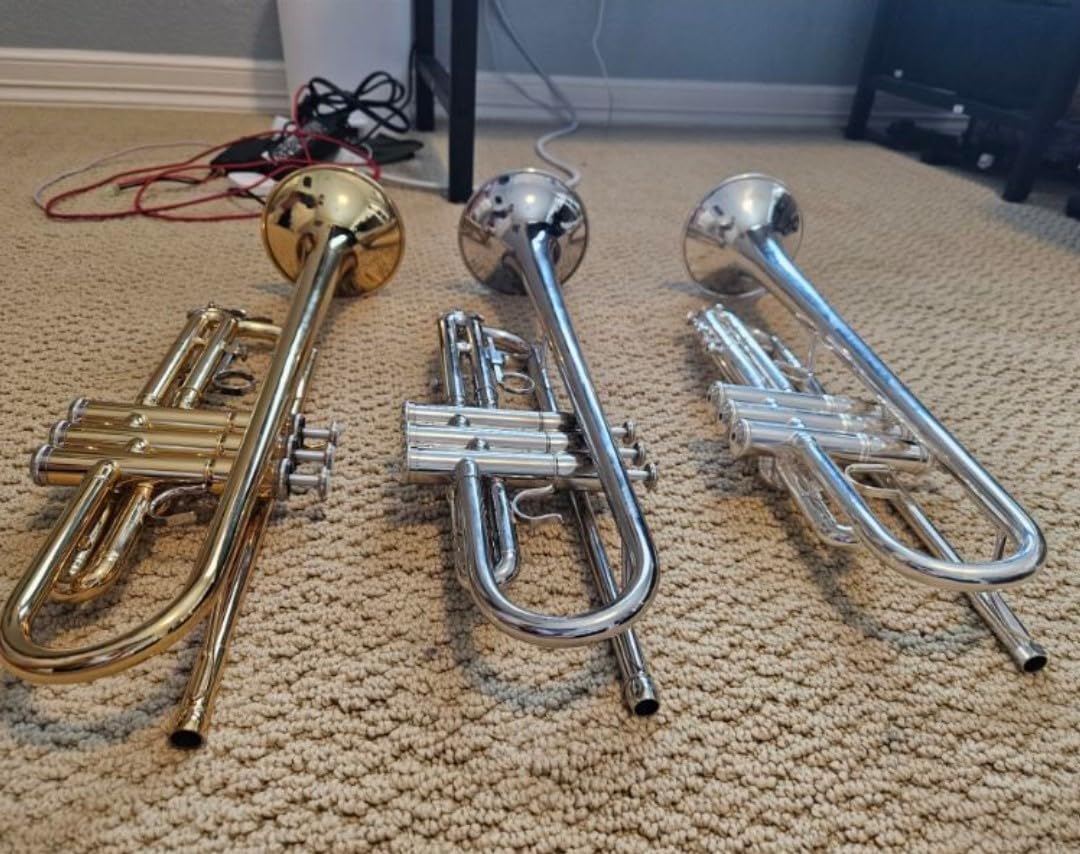 CAHAYA Bb Trumpet Instrument Brass Student Trumpet Trompeta Set Gold customer photo 2
