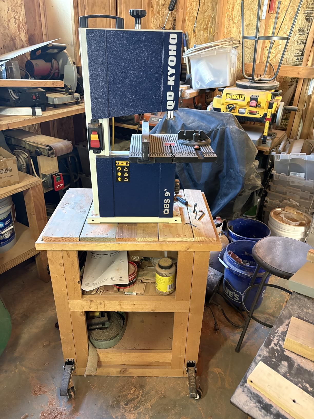 Band Saw, 10-Inch Bandsaw for Woodworking, 1515 & 3280 FPM Dual-Speed Bandsaw, 1/2 HP，120 V 5.3-Amp Motor, Band Saws with Double-Sided Fence Assembly, Steel Bandsaws with Miter Gauge customer photo 2