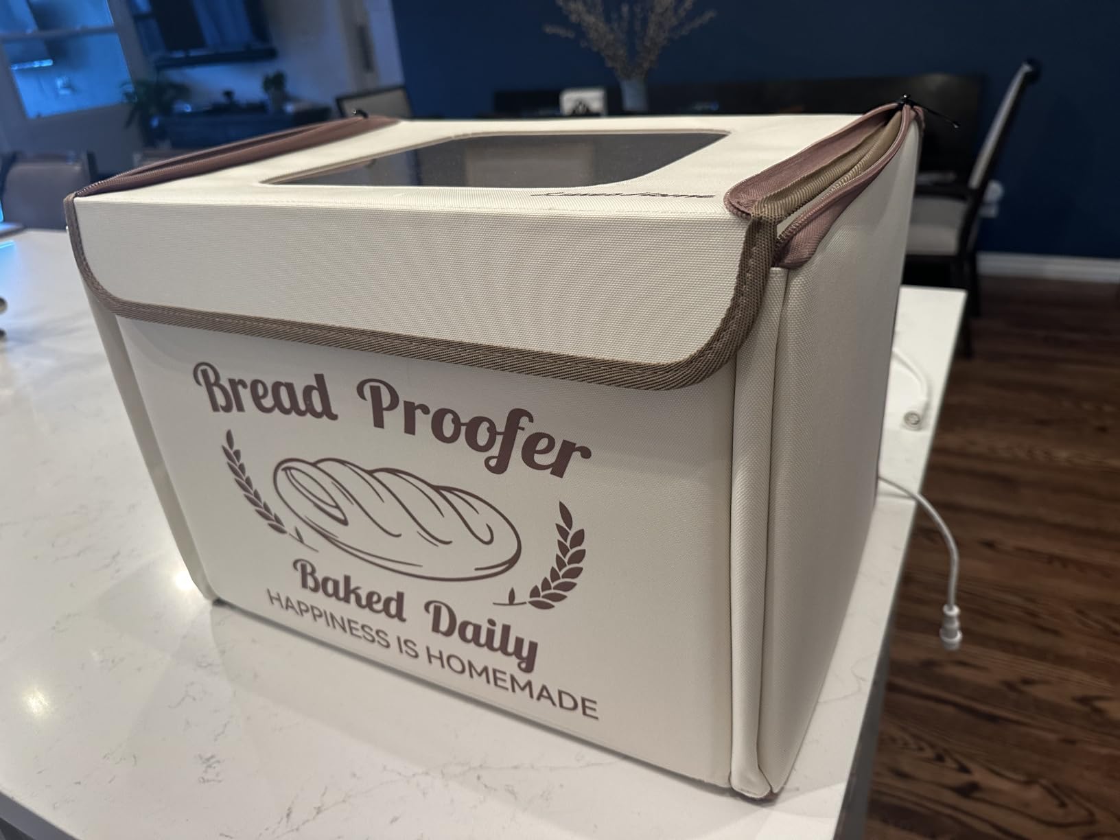 Folding Bread Proofing Box with 50-113℉ Temp Control & 48H Timer, Dough Proofer with Metal Rack, Humidor, Recipes, Ideal for Sourdough, Bread Baking, Pizza, Yogurt, Kombucha, Precise Control customer photo 2