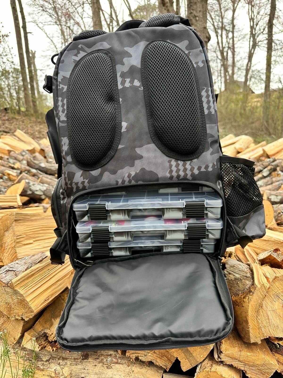 KastKing BaitSpace 50L Fishing Backpack with 4 Tackle Boxes, 2 Rod Holders customer photo 2