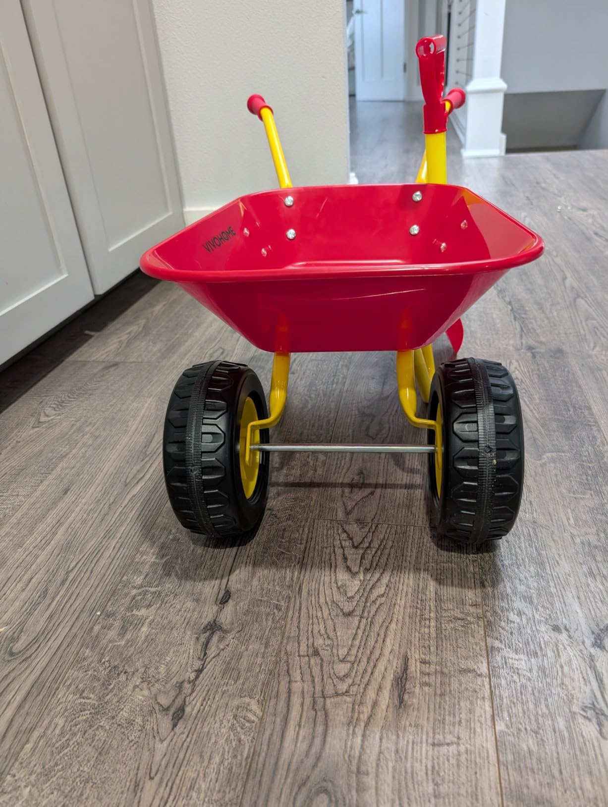 VIVOHOME Kids Wheelbarrow Children Garden Cart customer photo 1