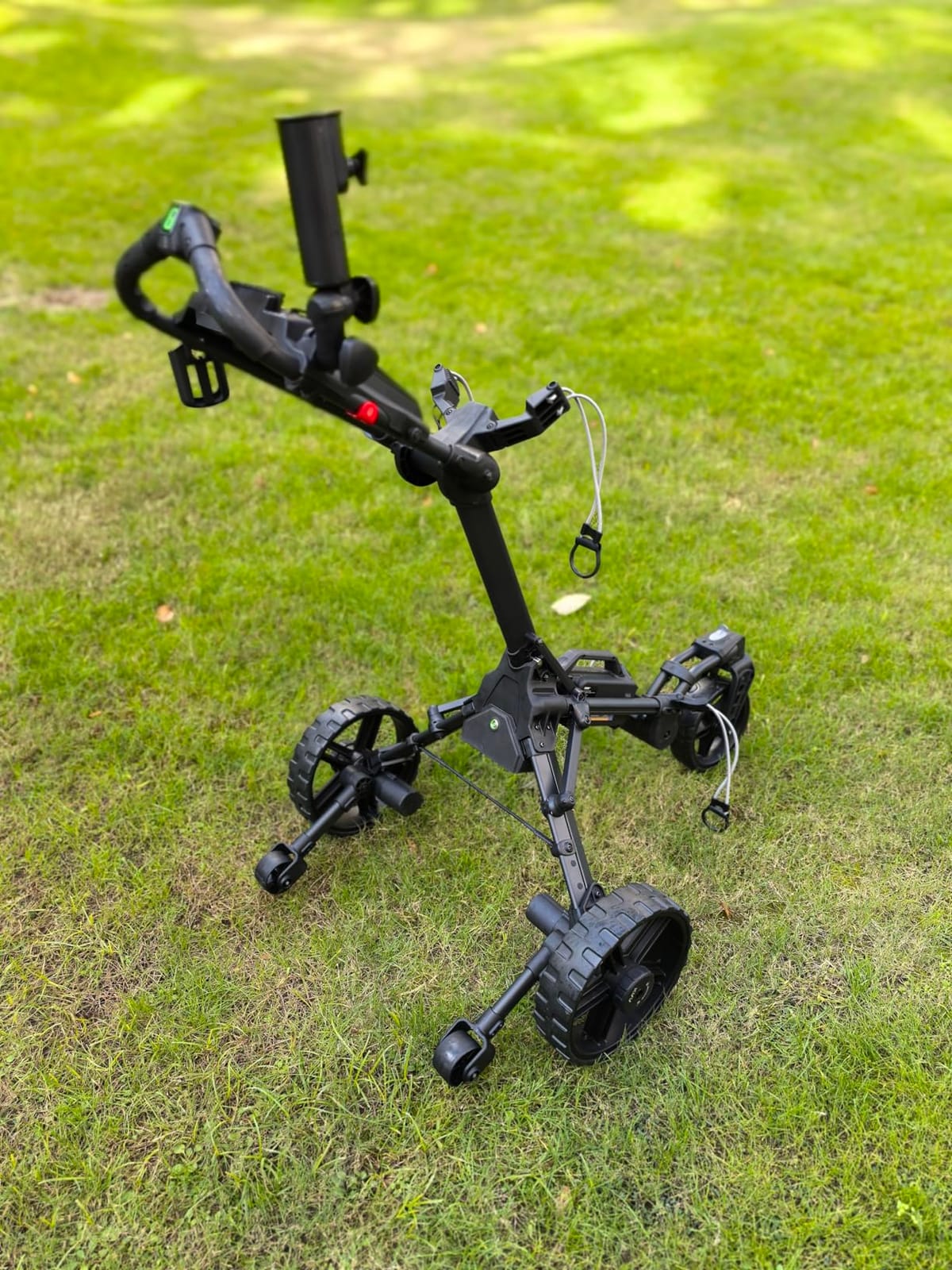 KVV Electric Golf Push Cart with Remote Control, Super Compact and Lightweight Electric Golf Cart,Smallest Folding Size Electric Golf Cart, Suitable for All Terrains, and （Charcoal） customer photo 2