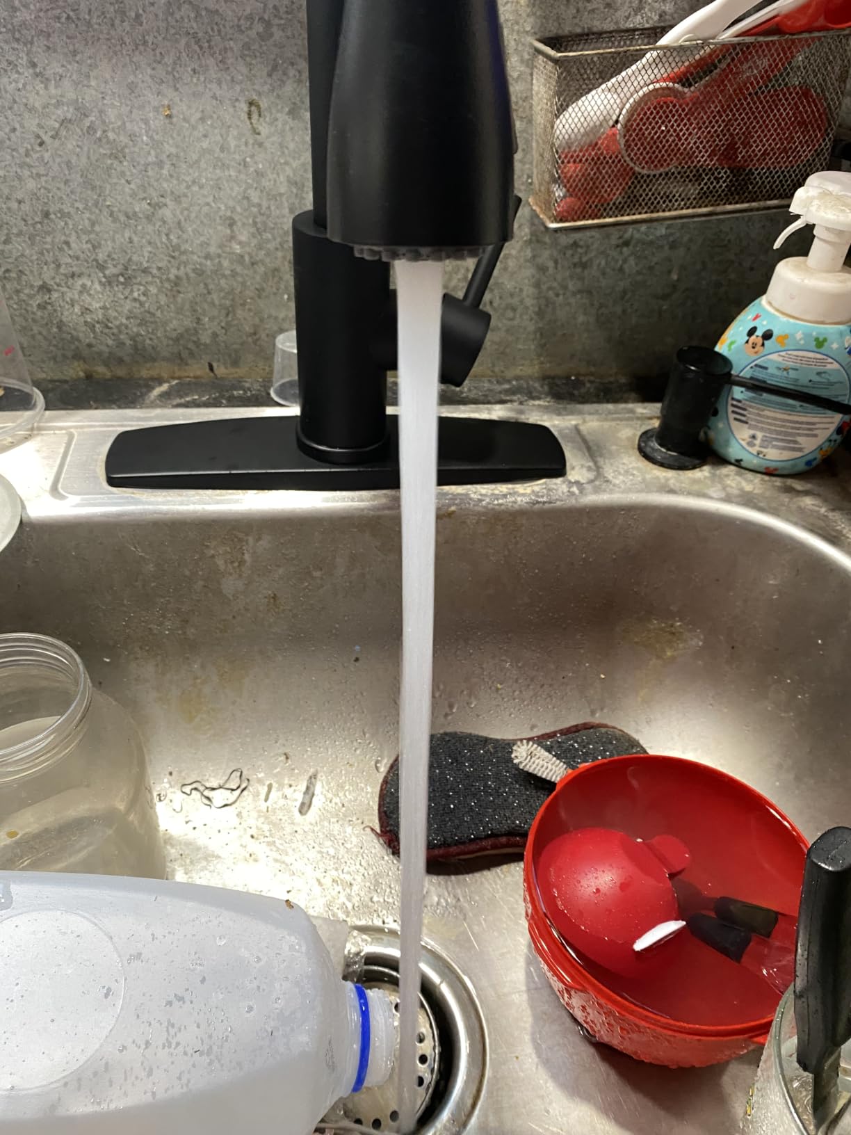 FORIOUS Black Touchless Kitchen Faucet with Soap Dispenser, Hands-Free customer photo 1