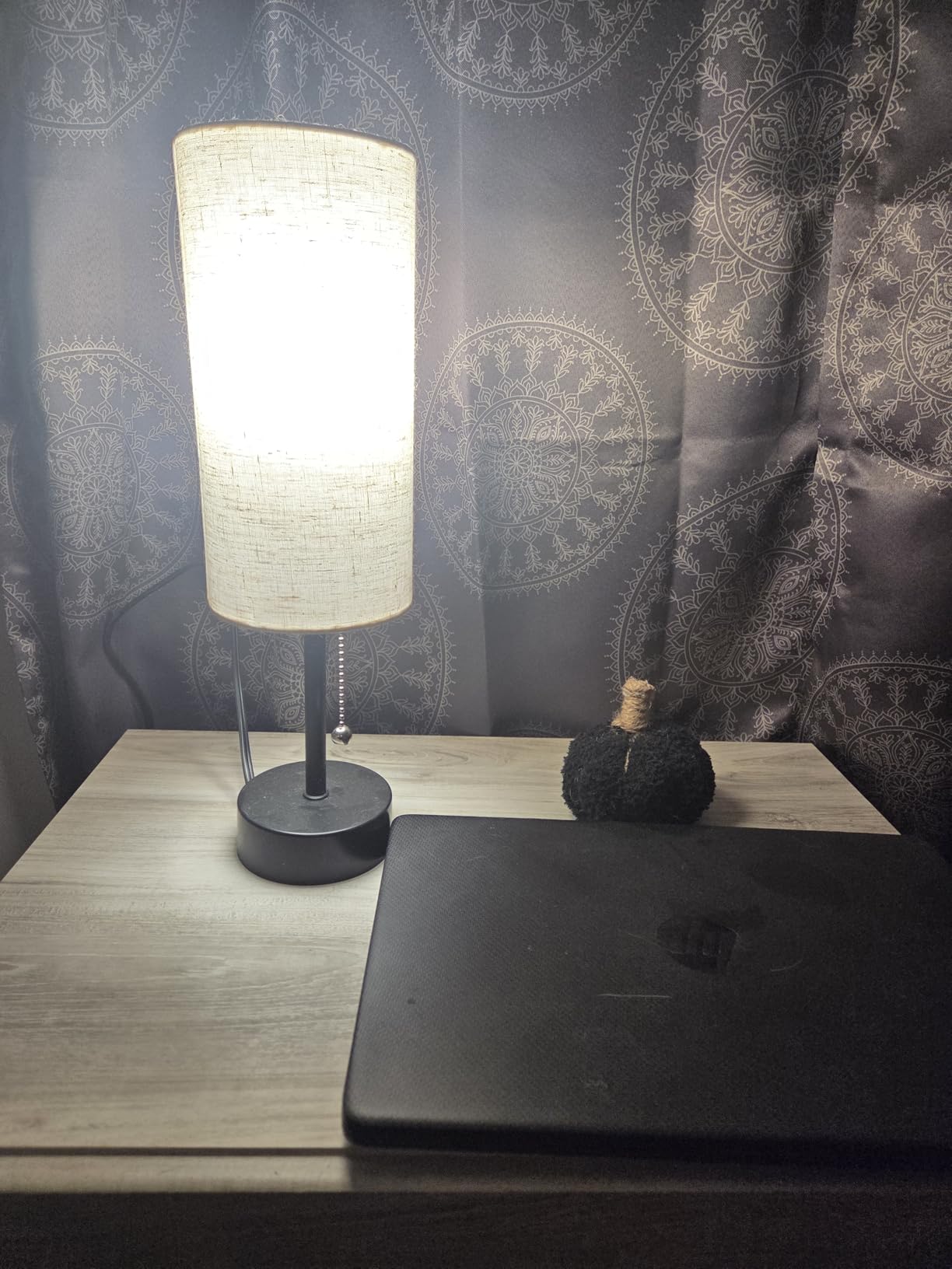 Bedside Table Lamp for Bedroom,Small Lamps for Night stands with Pull Chain customer photo 1