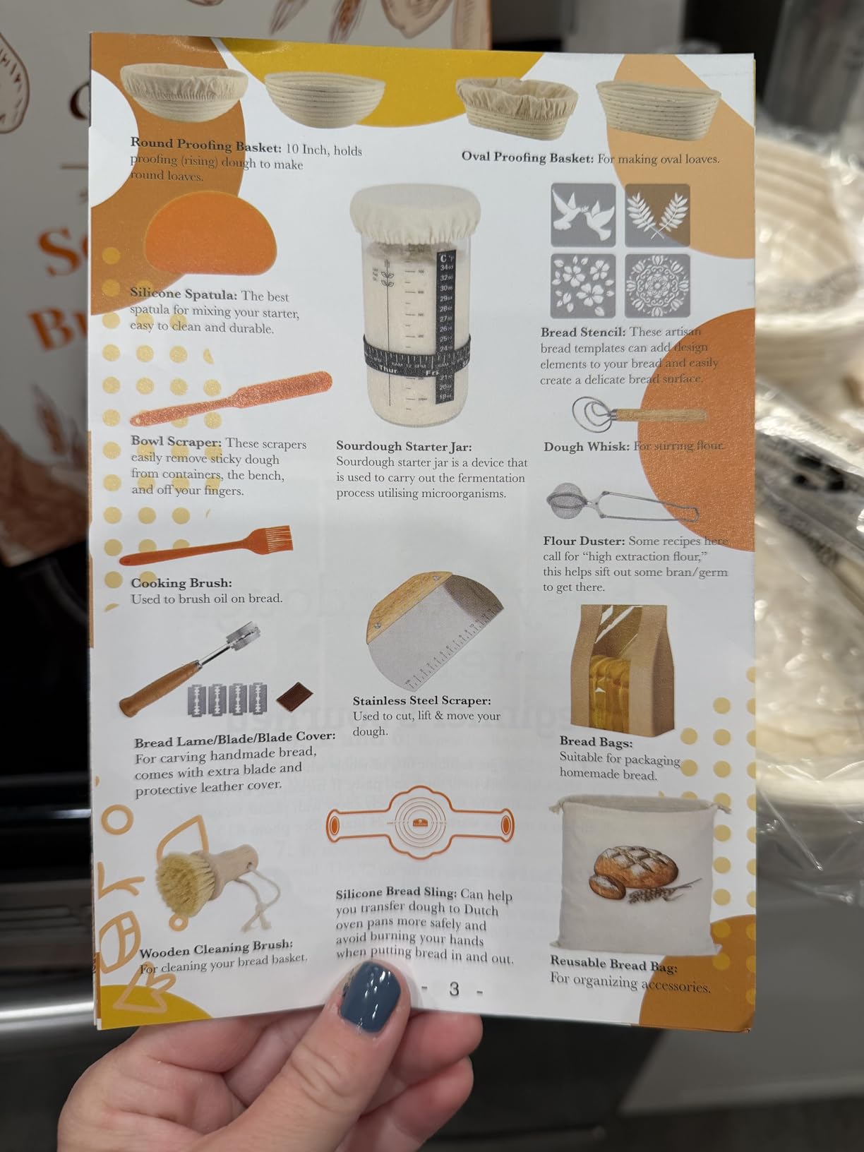 Sourdough Starter Kit with Bread Proofing Baskets, Jars, Baking Essentials customer photo 1