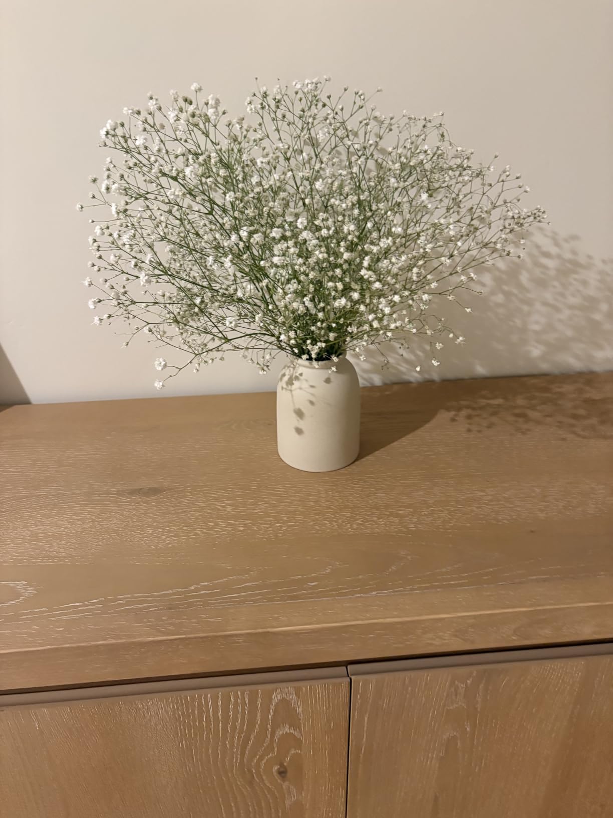 Ceramic Vase Set-3, Small Flower Vases for Decor, Modern Boho Farmhouse Style, Decorative Vases for Pampas Grass & Dried Flowers, Distressed Finish (Beige) customer photo 2