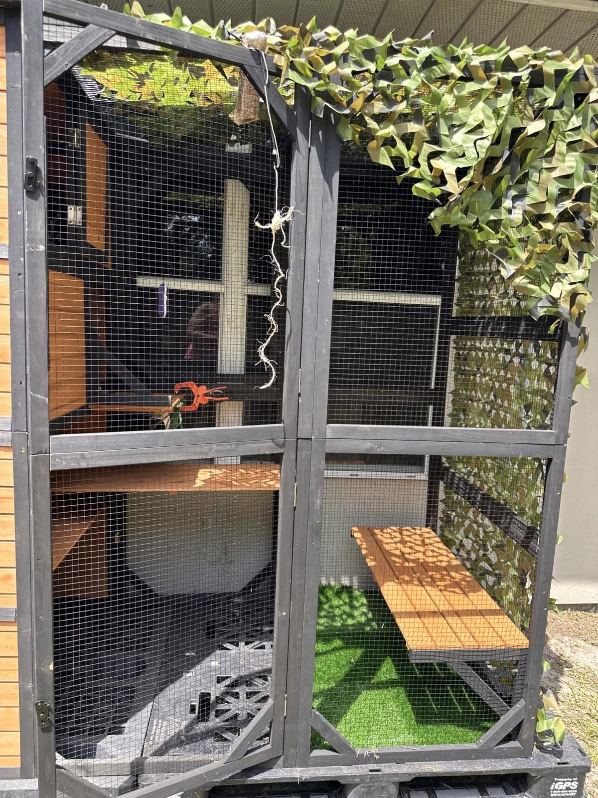 Large Catio Outdoor Cat Enclosure 4 Tiers Cat House with Weatherproof Roof customer photo 2
