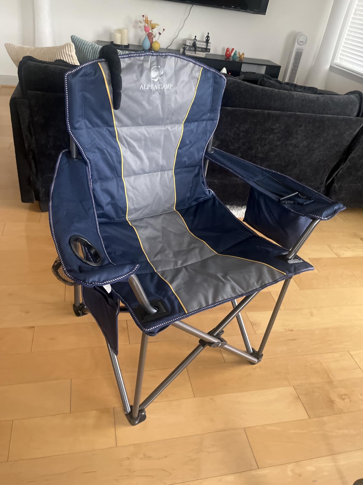 ALPHA CAMP Oversized Fully Padded Camping Chairs with Lumbar Support customer photo 2