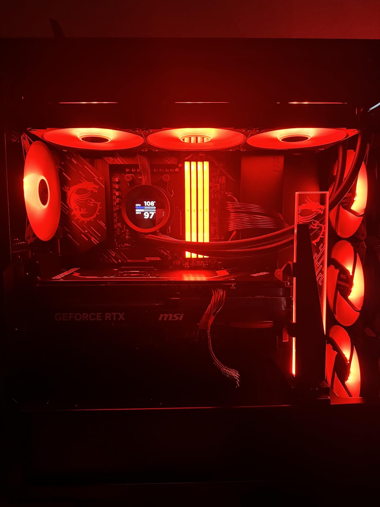 MSI MAG Coreliquid A13 360 - AIO ARGB CPU Liquid Cooler - 360mm Radiator - LGA 1700/1851 / AM5/AM4 Compatible - Triple 120mm ARGB PWM Fans, Black customer photo 2