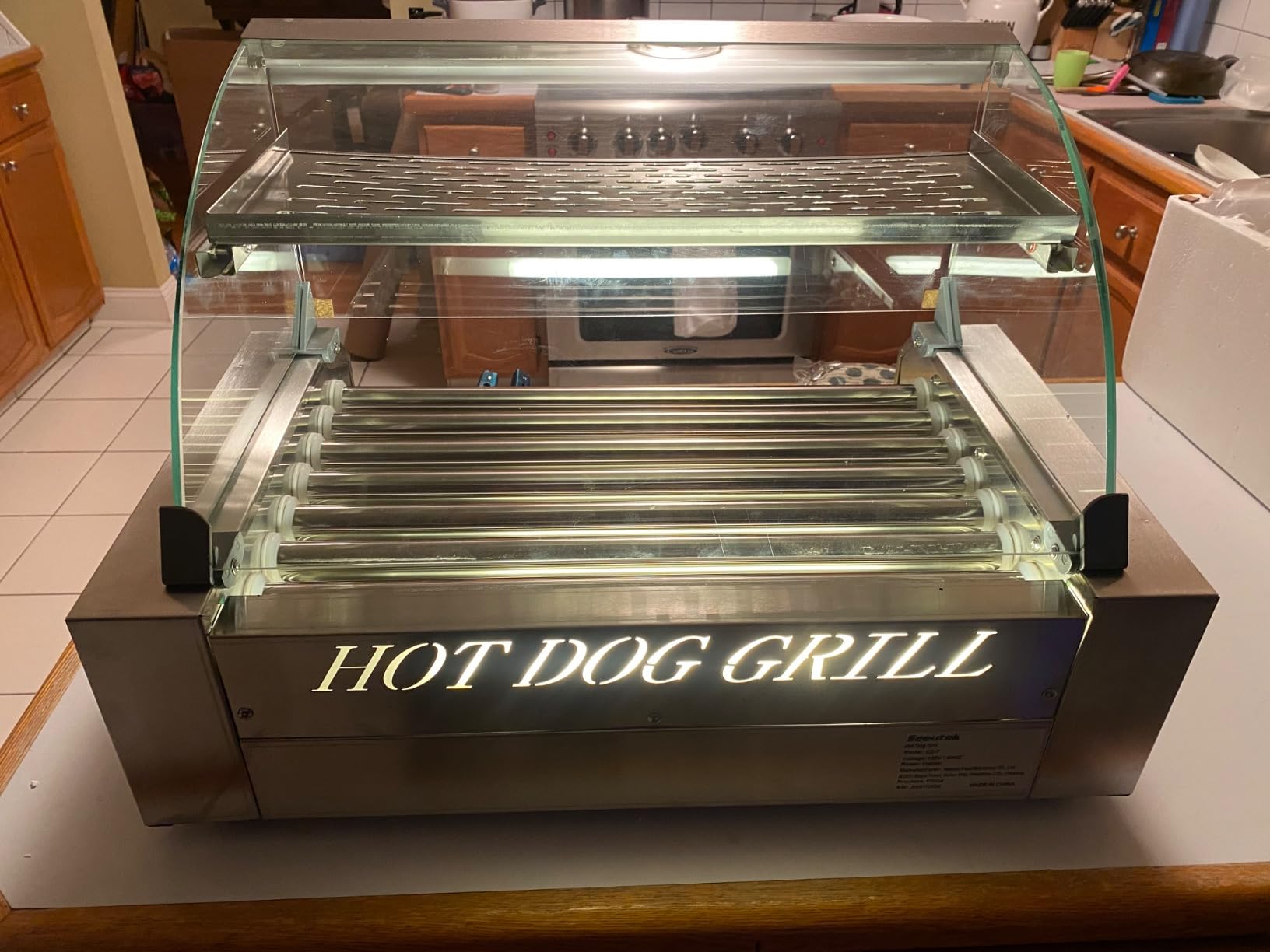 Seeutek Hot Dog Roller 5 Rollers 16 Hot Dogs Capacity 1100W customer photo 1