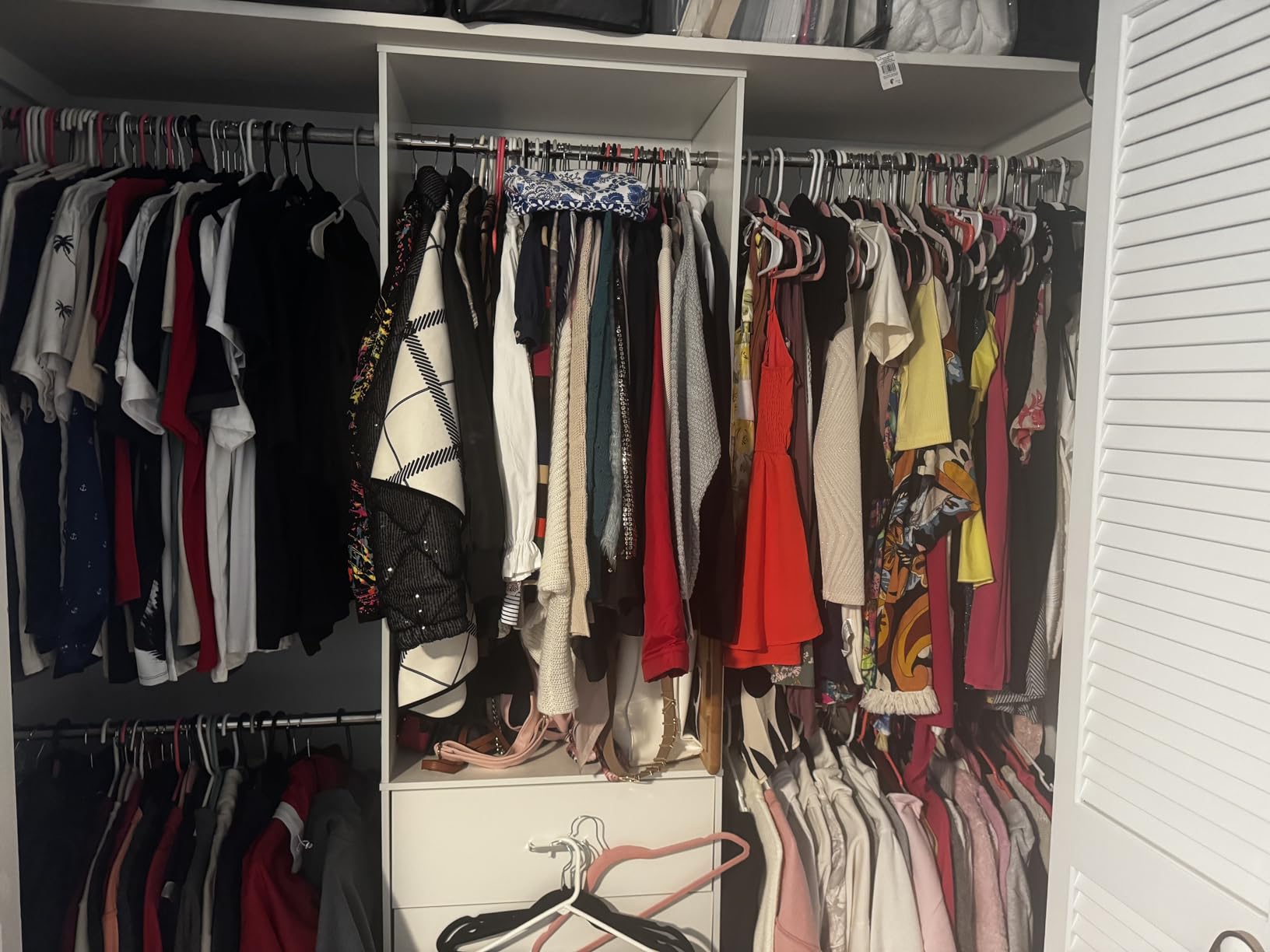 Aheaplus Closet System, 4.2-9Ft Closet Organizer with with 4 Rods, White customer photo 1