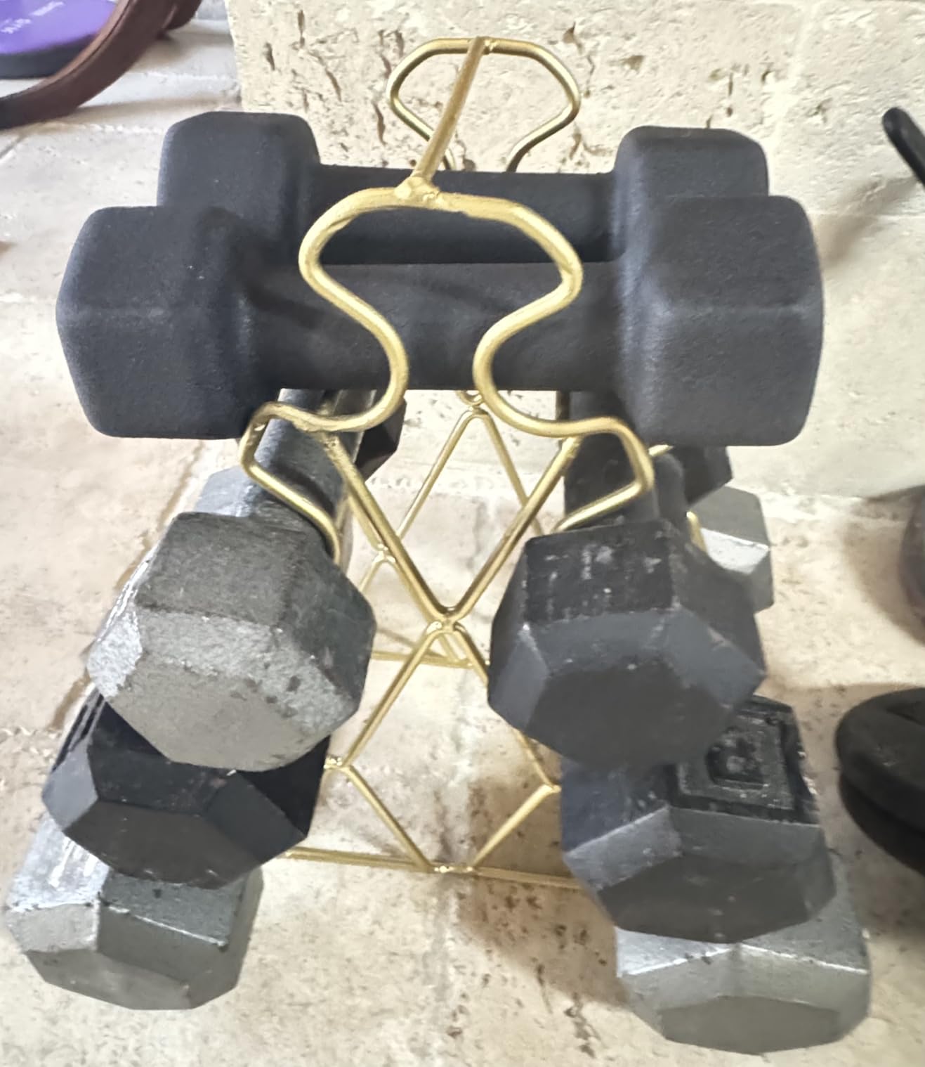 CAP Neoprene Dumbbell Pairs & Sets, Non-Slip Grip, Hex Design customer photo 1
