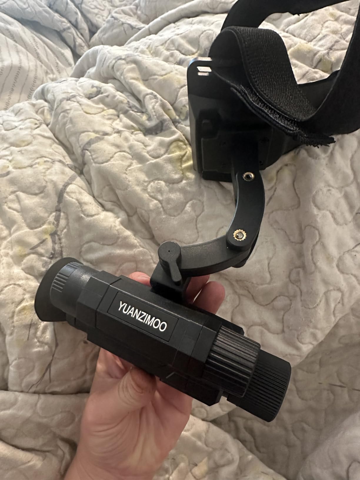 Head-Mounted Night Vision Monocular Digital Infrared Monocular for Camping Hunting customer photo 2