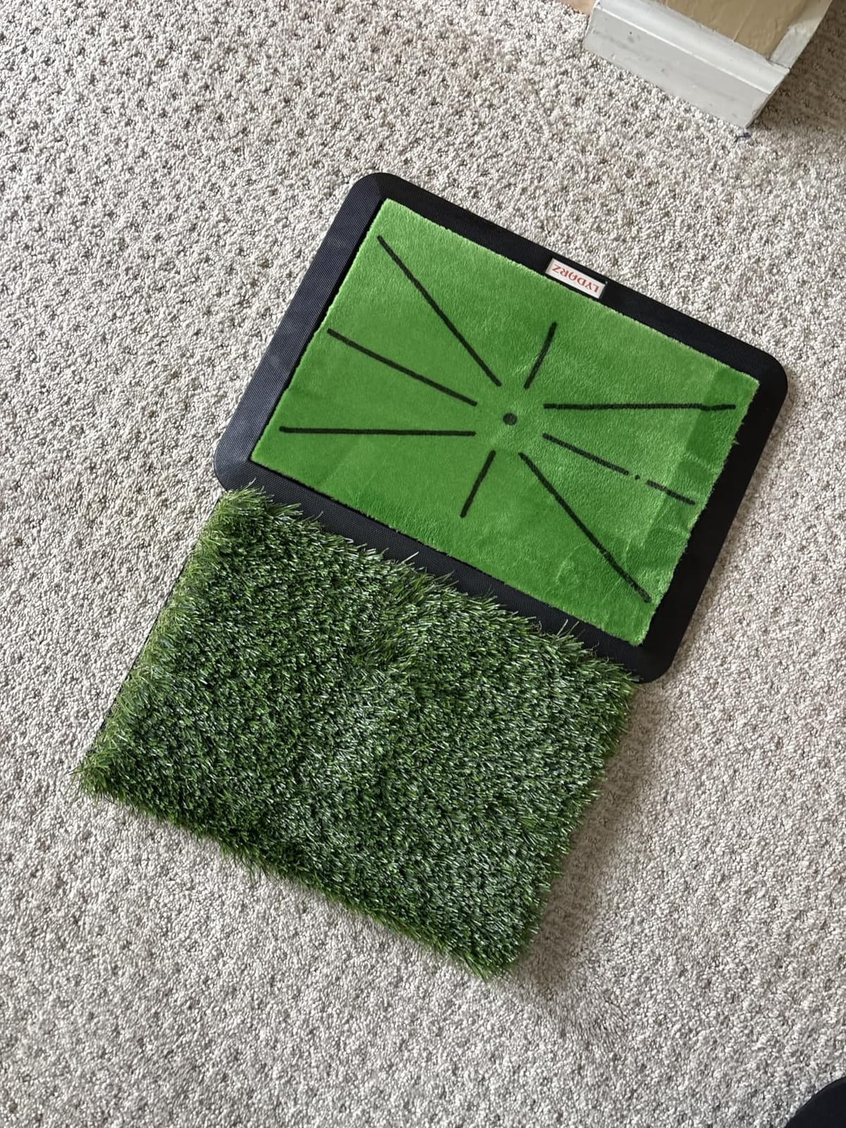Golf Hitting Mats Training Equipment, Golf Practice Mat with Instant Swing Path Feedback, 3 Replaceable Golf Training Mats with No-Slip Heavy Duty Rubber Base customer photo 2