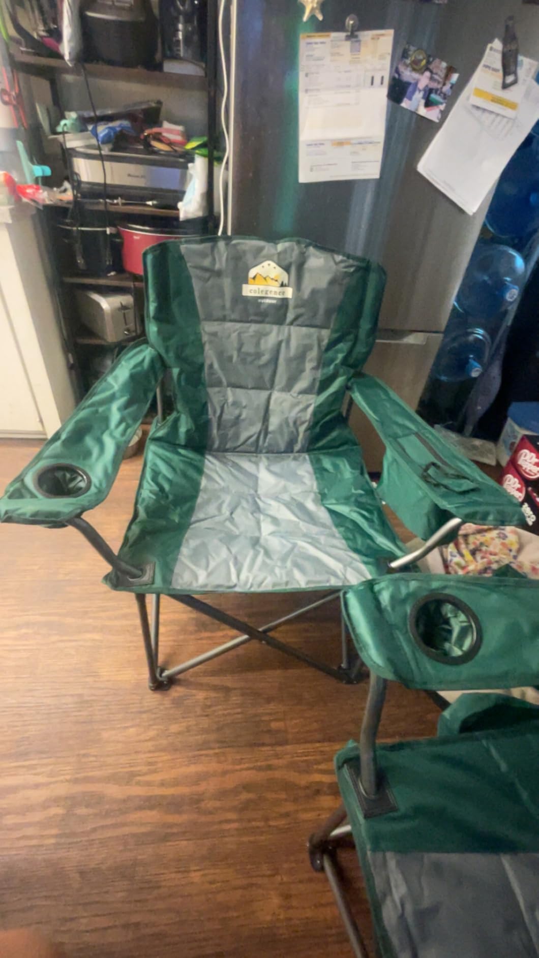Colegence Oversized Heavy Duty Camping Chair for Adults, 450 lb, Black customer photo 2