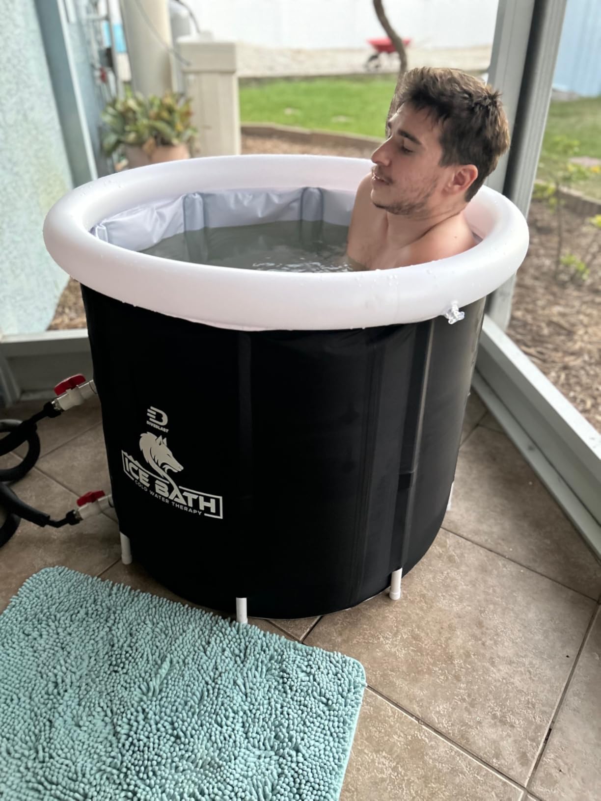 Diveblast Cold Plunge Tub With Water Chiller, Pump and Filter - Low Consumption 2/3 HP Cold Plunge Chiller - Cools Water Down to 39°F customer photo 1