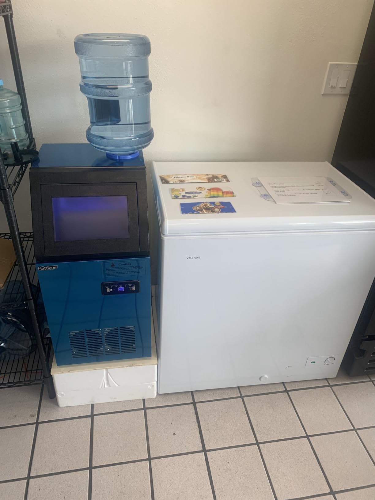 Commercial Ice Maker Machine 500Lbs/24H with 350Lbs Large Ice Storage Bin, Freestanding Ice Maker 156Pcs Clear Ice Cubes in 10Mins, Auto-Clean Stainless Steel Industrial Ice Machine for Restaurant customer photo 2