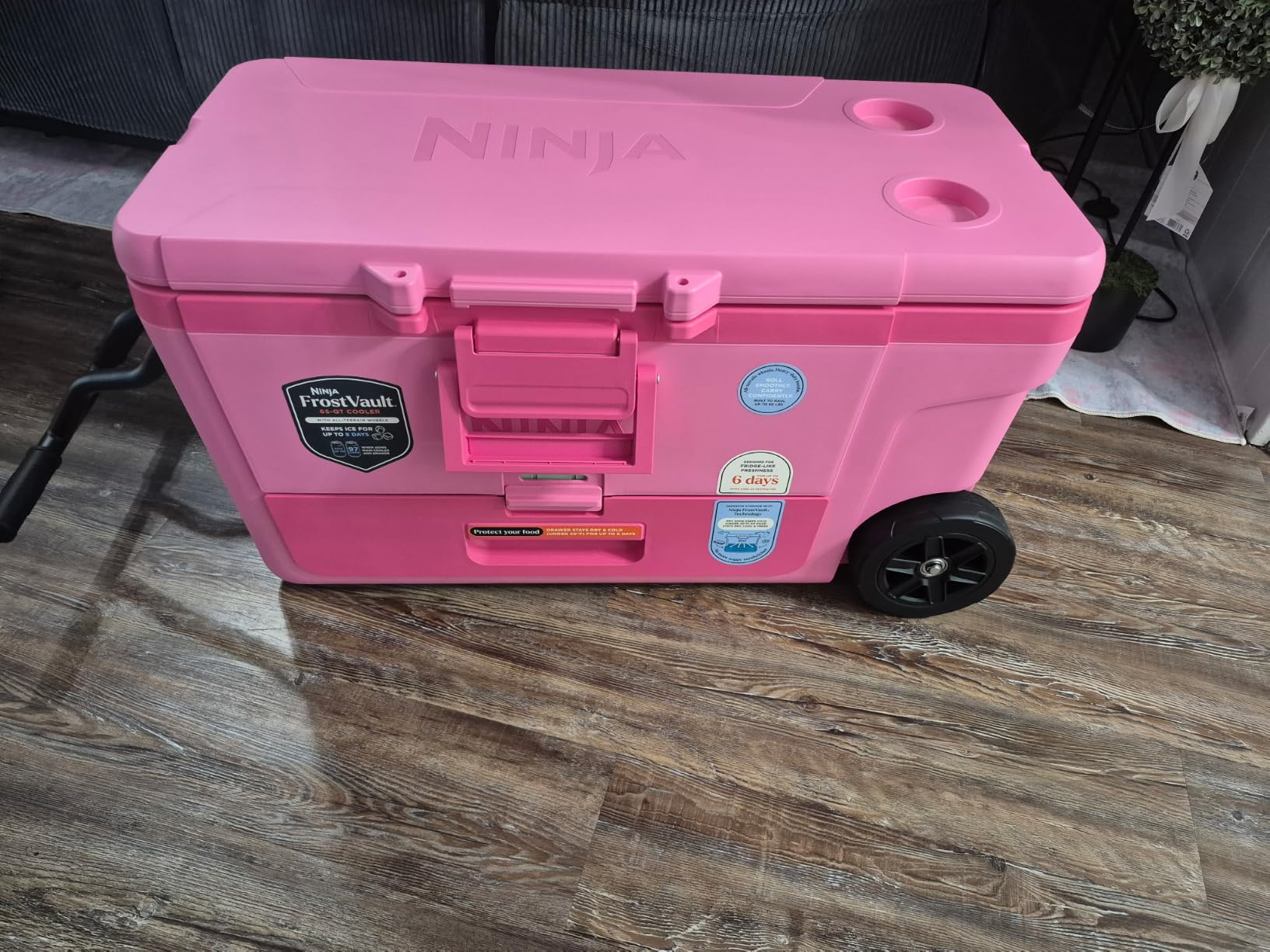 Ninja FrostVault™ 45qt Cooler with Wheels, Dry Storage, Charcoal Gray customer photo 2