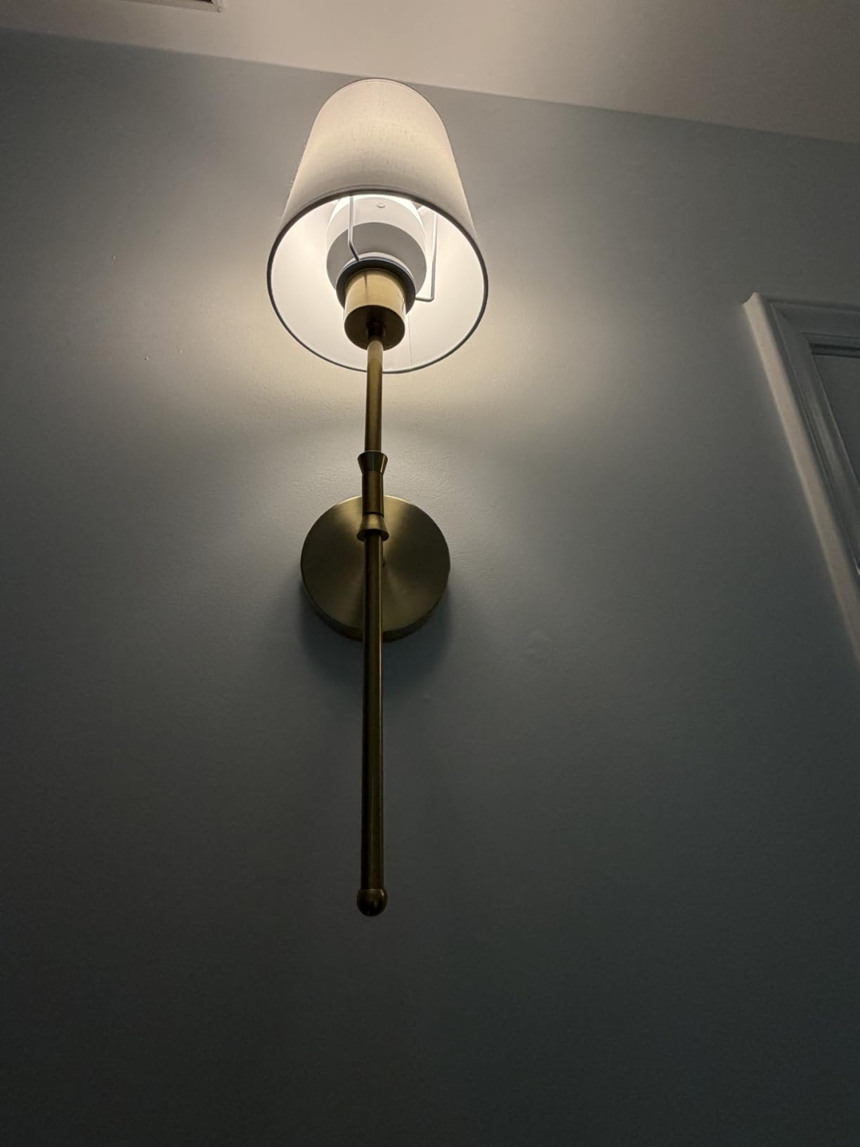 Depuley Battery Operated Wall Sconce: Set of 2 Wireless Wall Lights with 10000mAh Dimmable Bulbs and Remote for Bedroom - Rechargeable 15 Colors Gold Wall Lamp for Living Room Hallway customer photo 2