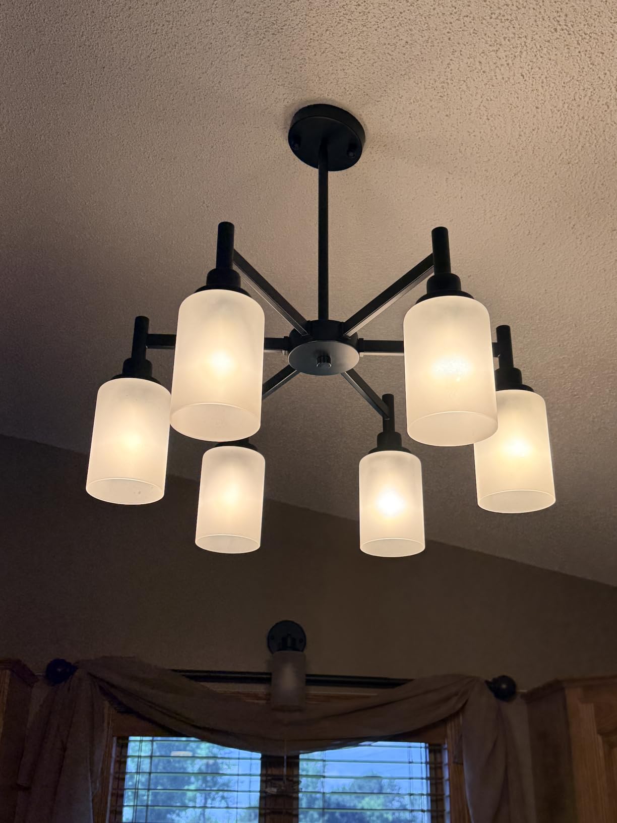 Black Farmhouse Chandeliers for Dining Room Light Fixtures Over Table customer photo 1