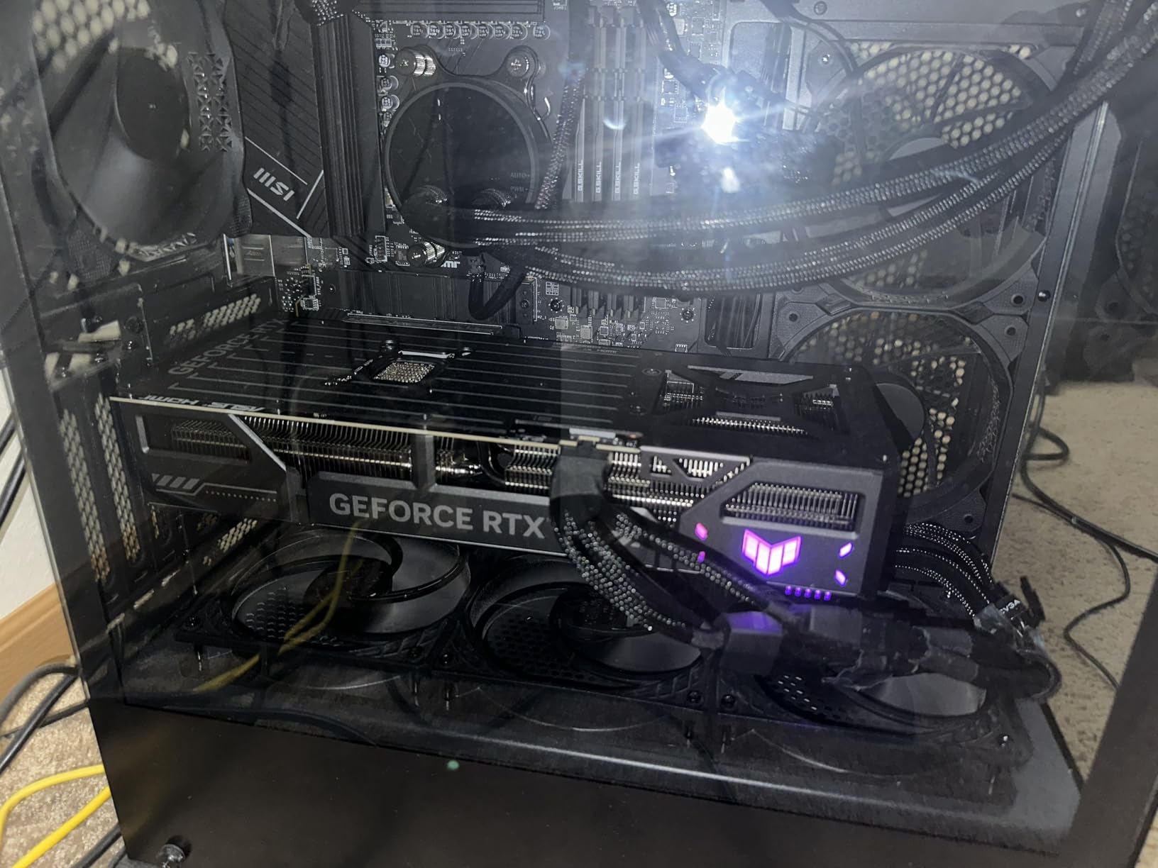 ASUS TUF Gaming NVIDIA GeForce RTX 5070 Ti 16GB GDDR7 OC Edition Graphics Card, (PCIe 5.0, HDMI/DP 2.1, 3.125-Slot, Military-Grade Components, Protective PCB Coating), 3 Year Warranty customer photo 1