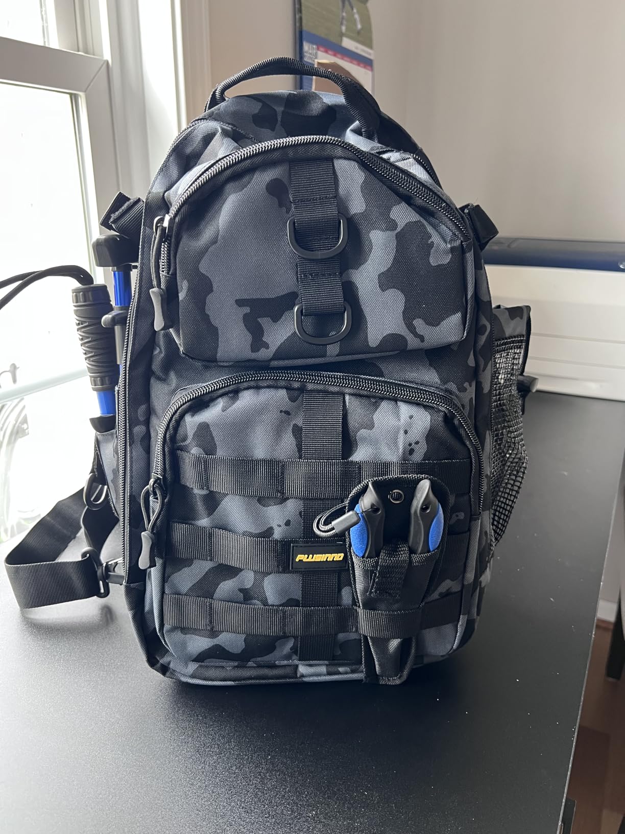 PLUSINNO Fishing Backpack with Tackle Box Fishing Gear Kit Tackle Bag customer photo 2