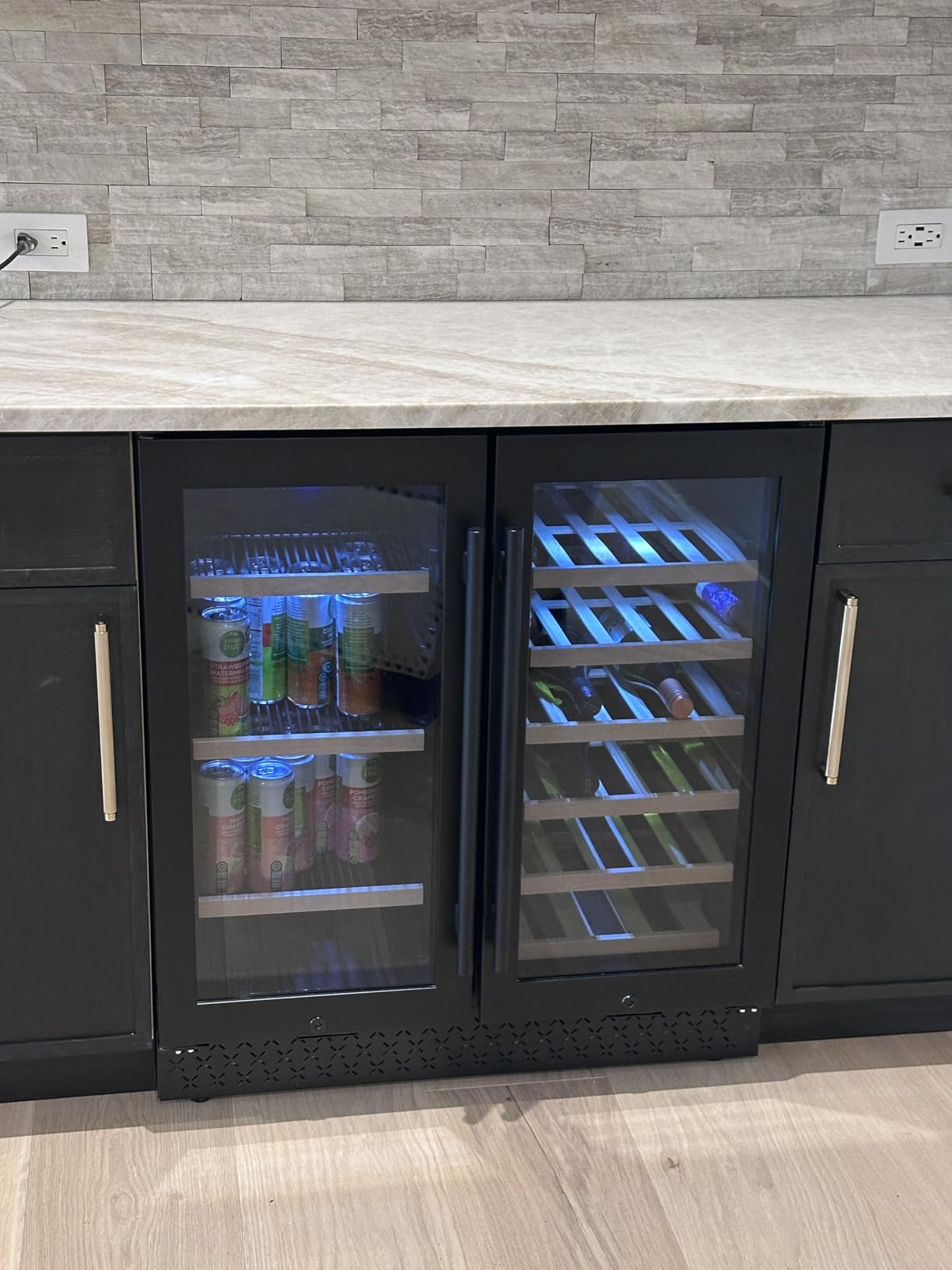 Tylza Glass Door Beverage Display Refrigerator 360L 600 Can White customer photo 2