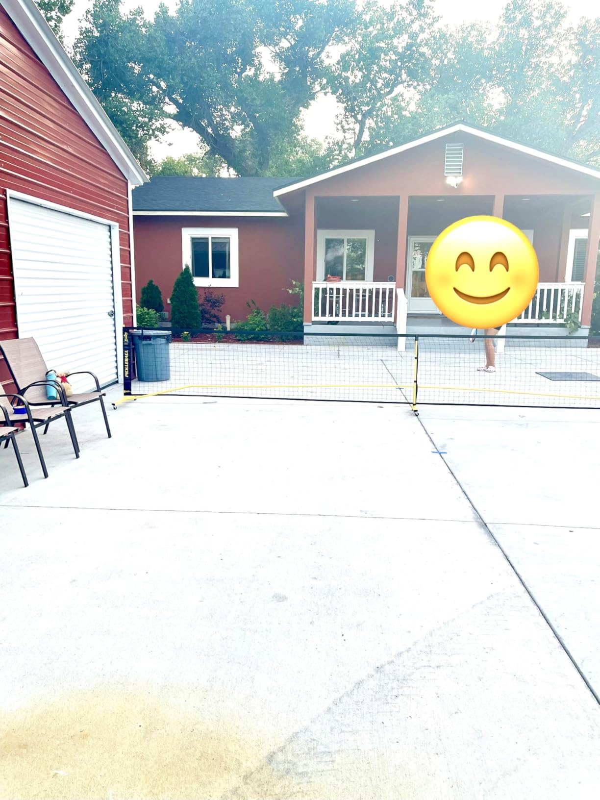 Fostoy Pickleball Set Net with 4 Paddles Pickleballs, 6FT/11FT/22FT | Portable 3-in-1 Pickleball Net with Wheels, Carry Bag, Steady Metal Frame Designed for Backyards, Driveways, and Garages customer photo 2