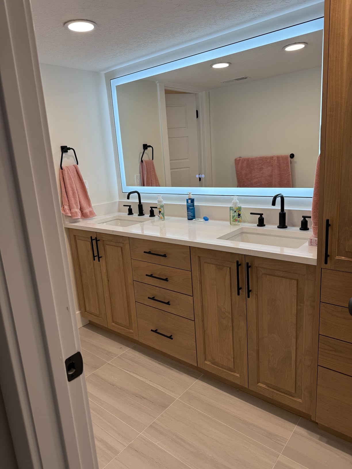 22x30 Inch Arched LED Bathroom Mirror customer photo 2