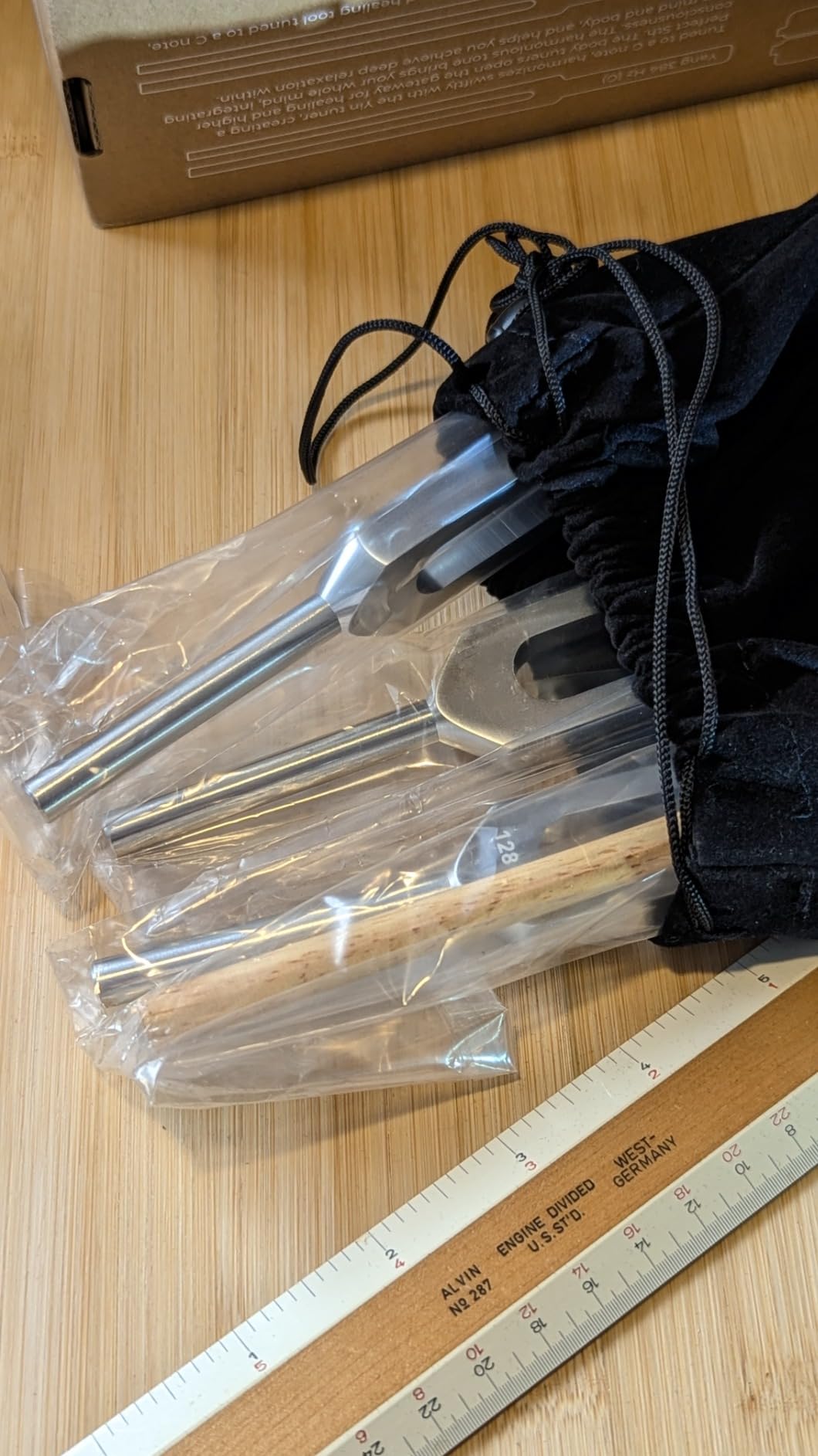 Harmony Tuning Forks for Healing Set (128Hz 136.1Hz 256Hz 384Hz) customer photo 2