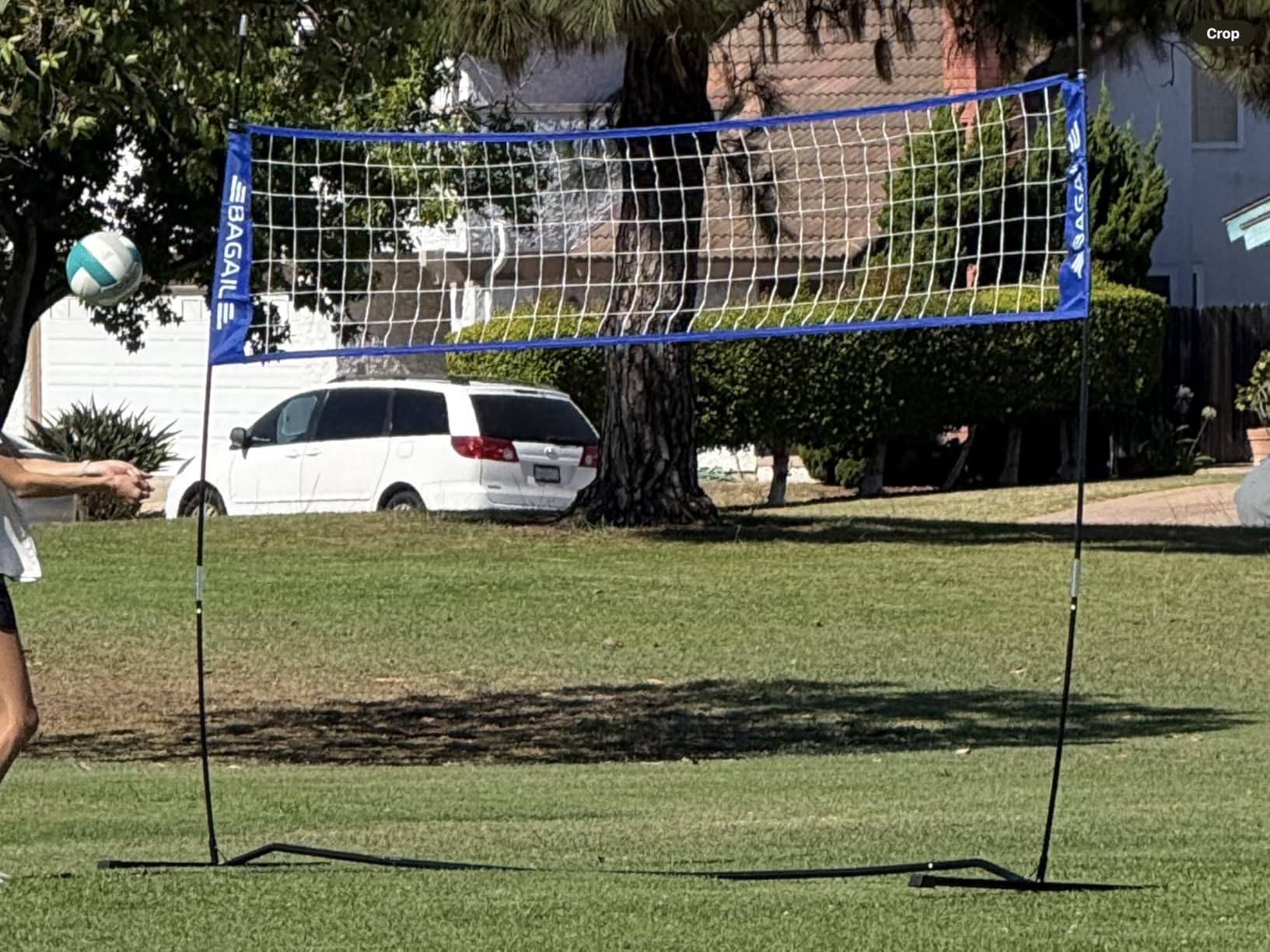 BAGAIL Volleyball Net, 12ft/20ft Portable Volleyball Net for Backyard - Adjustable Height, Heavy-Duty Frame, Freestanding Design - Portable Outdoor/Indoor Volleyball Set with Carry Bag customer photo 2