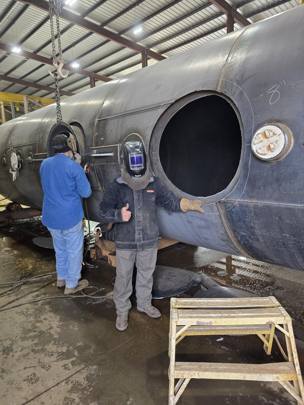 YESWELDER Black Leather Welding Jacket customer photo 2