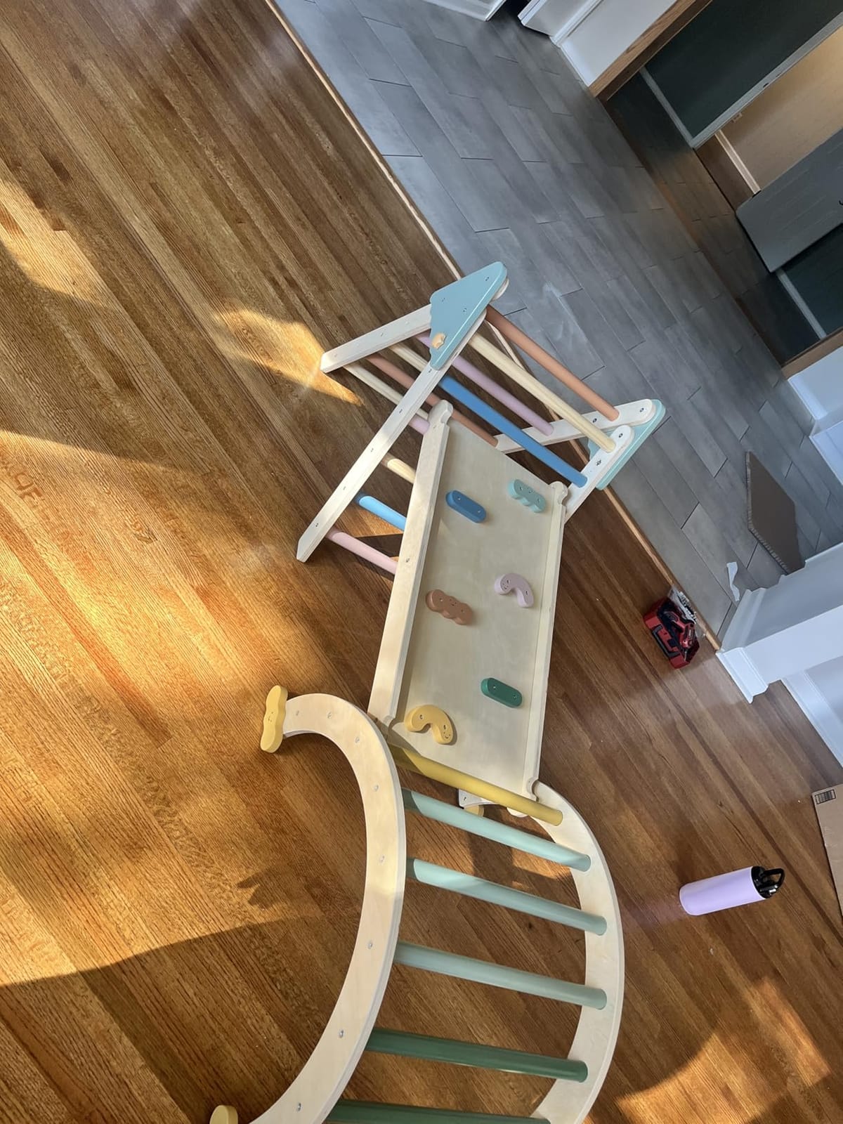 Tiny Land Pikler Triangle Set,7-in-1 Foldable Montessori Climbing Toys customer photo 1