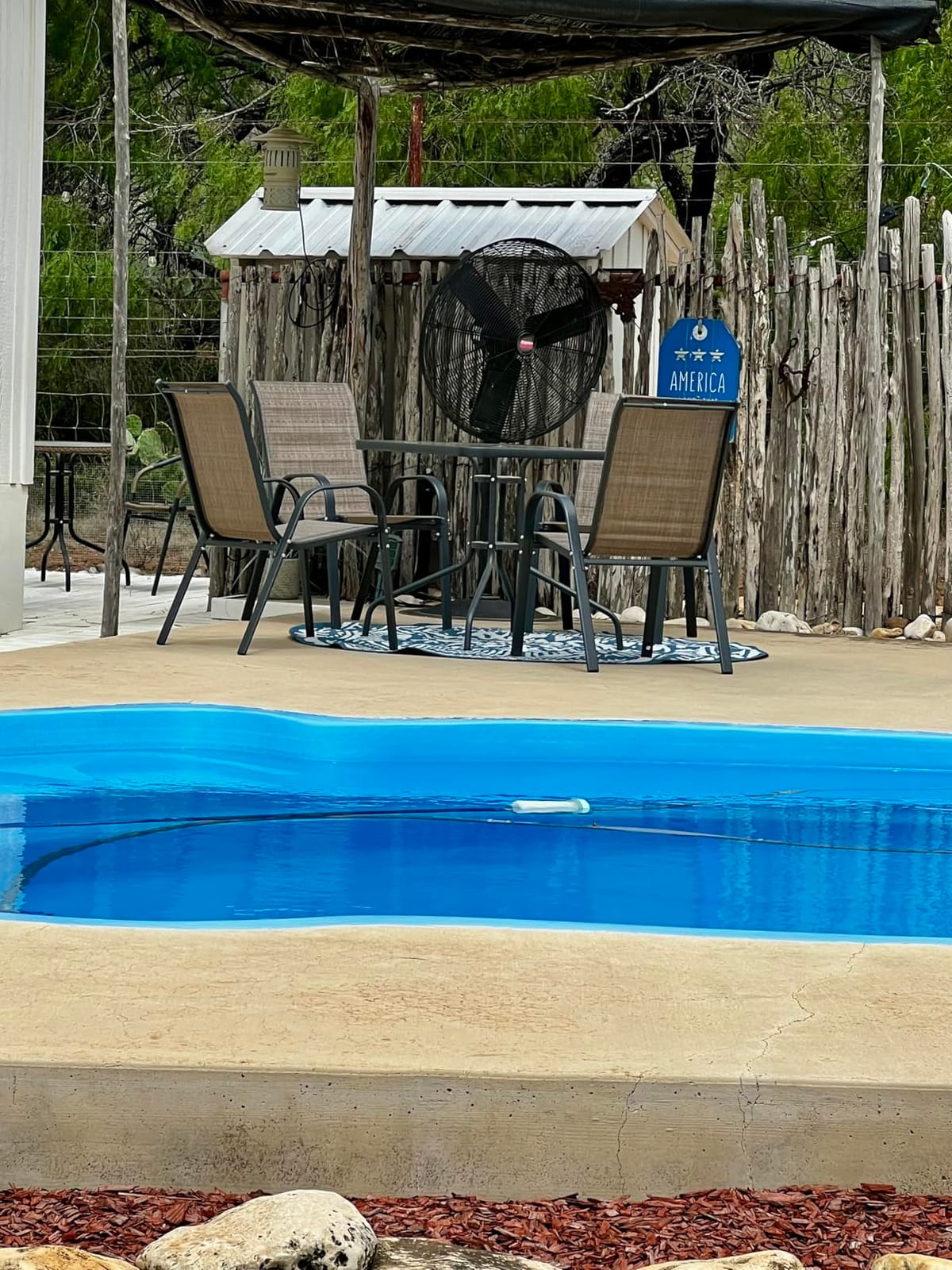 Arlopu 5 Pieces Outdoor Patio Dining Set, Glass Table and Textilene Chair customer photo 2