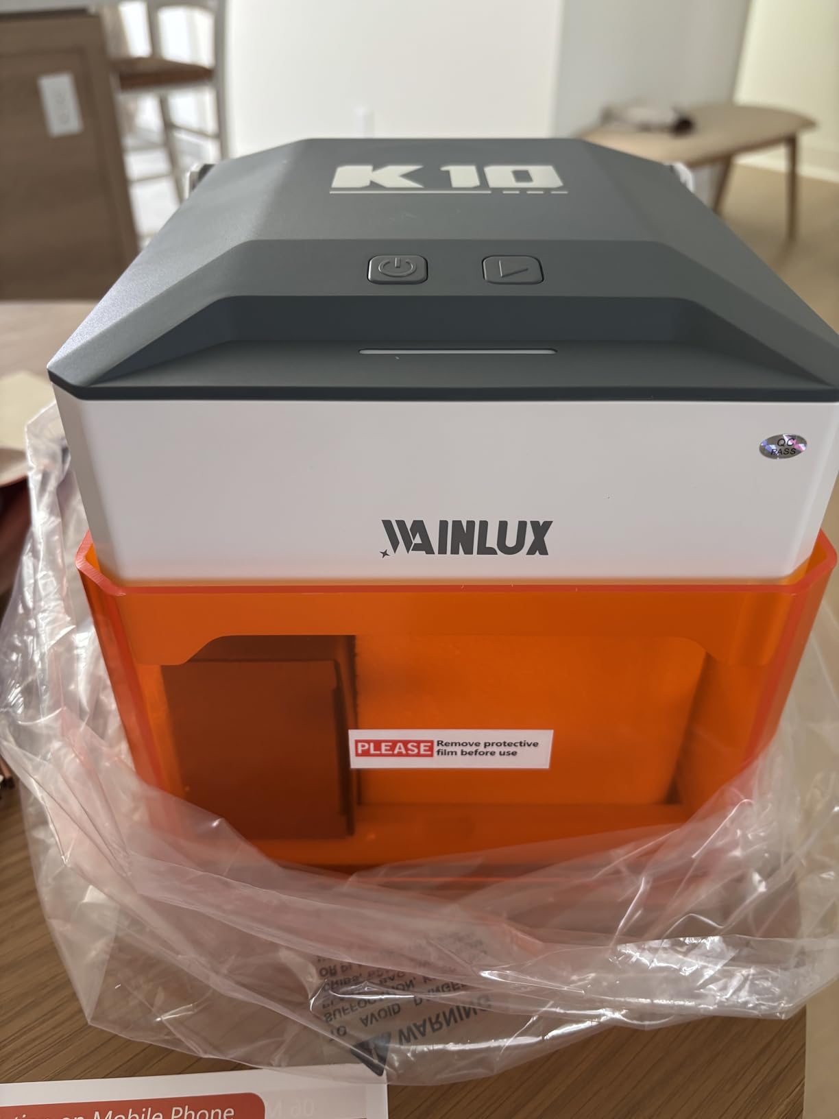 WAINLUXPRO K10 5W Laser Engraver for Beginners, Class 1 Safety Certified, 0.01mm Precision, WiFi/USB/Offline, No Assembly, DIY Crafts & Personalized Gifts customer photo 2