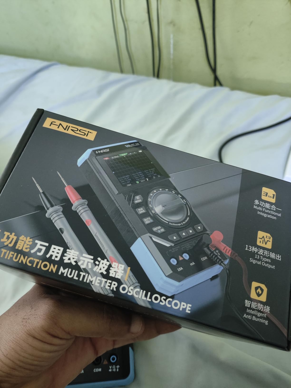 FNIRSI DST-210 3-in-1 10MHz Handheld Oscilloscope Multimeter DDS Generator customer photo 1