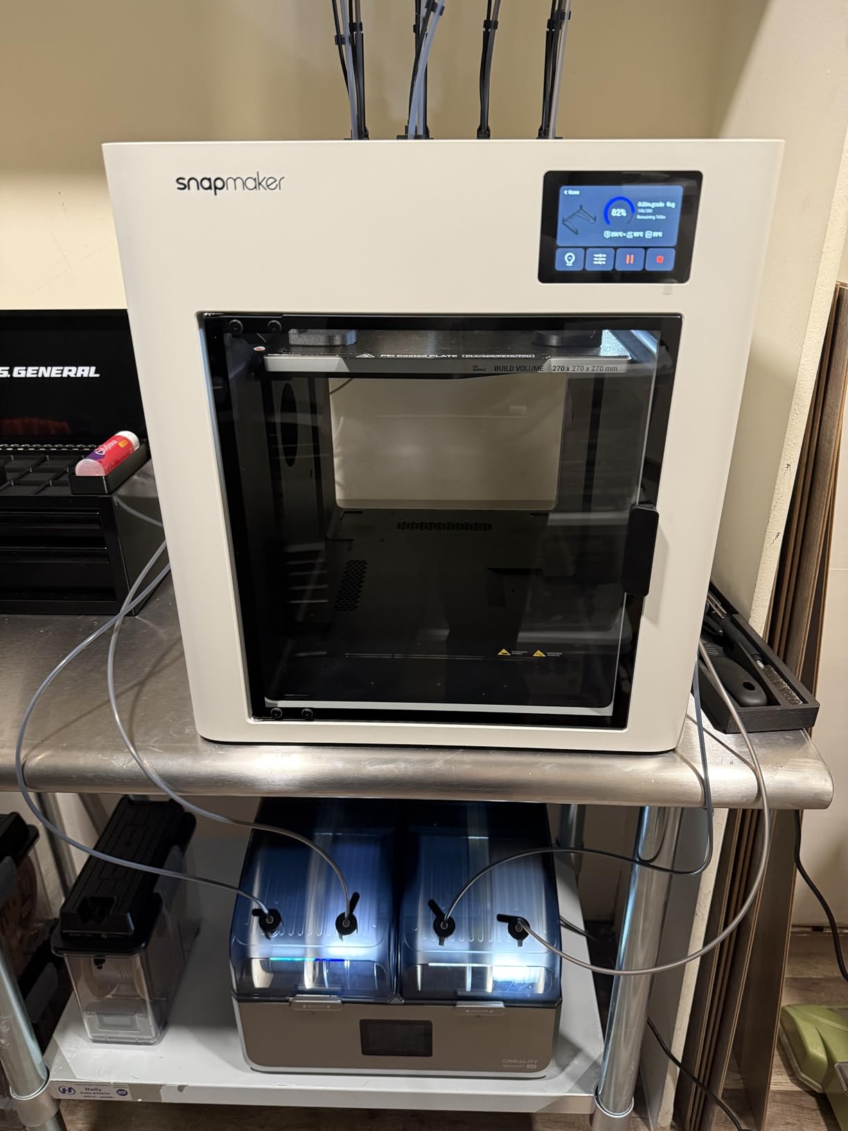 Official Creality Filament Dryer, Space Pi X4 Filament Storage Box, 85℃ Max Temperature, Dual Independent Heating Chambers, Power Saving for PLA PETG ABS TPU ASA PC PA PAHT, DB-05 customer photo 2