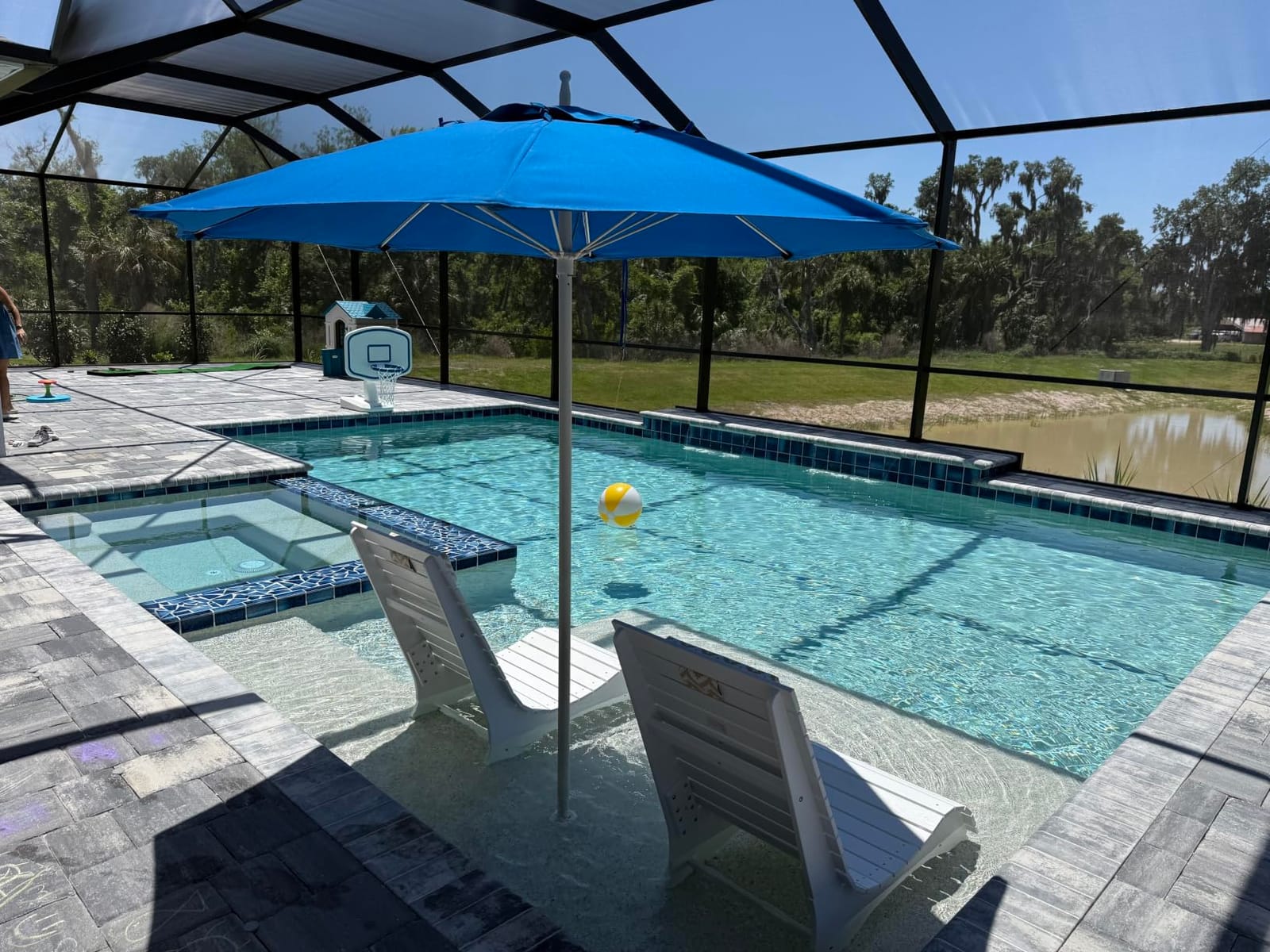Pool Lounge Chairs Set of 2,Fade-Proof for Shallow Water Headrest customer photo 2