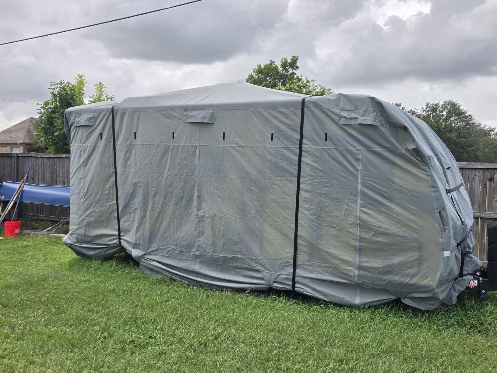 KING BIRD Standard RV Cover, Fits 35-38ft Travel Trailers Campers customer photo 1