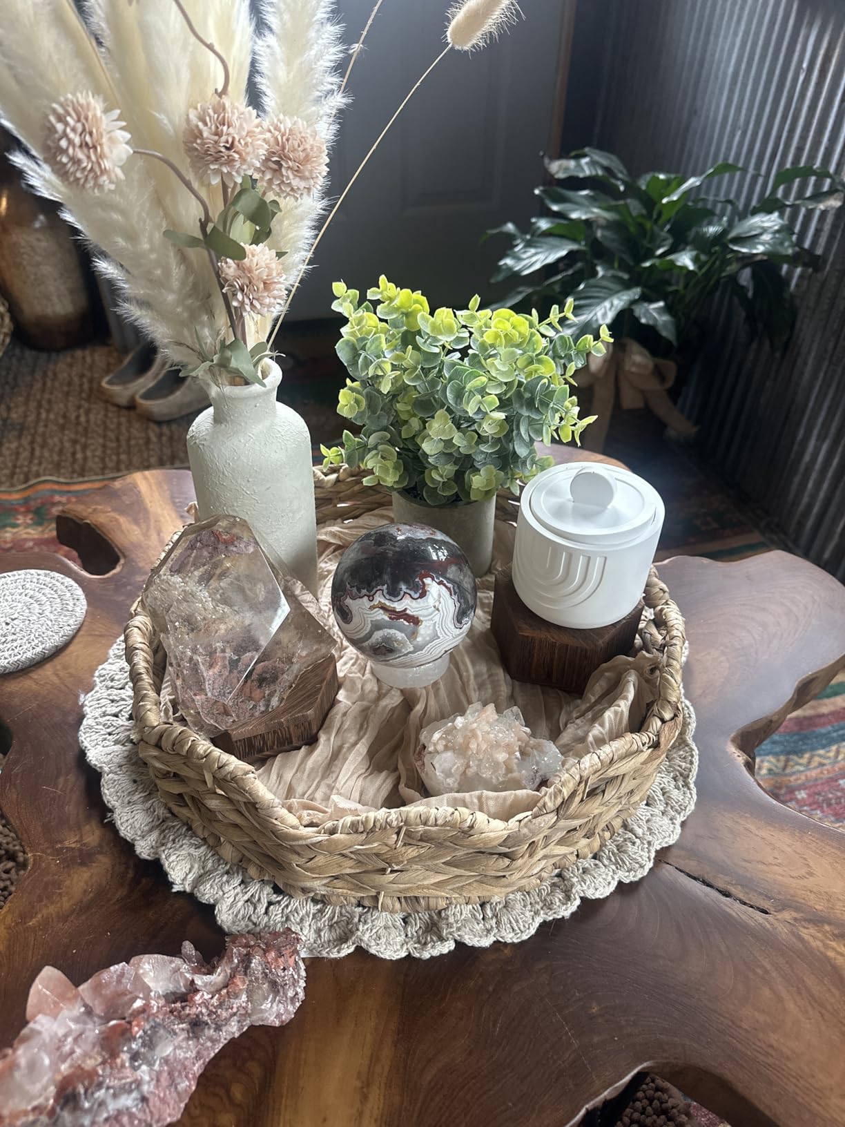 Velener 2 Pcs Small Fake Plants Eucalyptus, Artificial Plants Indoor for Shelf, Potted Eucalyptus Plants for Home/Bathroom/Pottery Barn/Desk/Farmhouse/Coffee Table Decor (Sage Green) customer photo 1