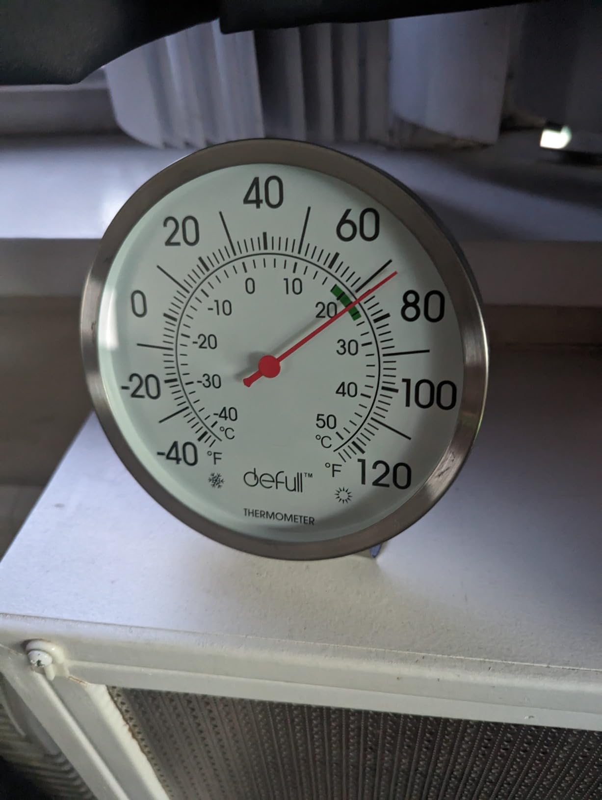 Stainless Steel Sauna Hygrometer Thermometer with Color-Coded Dial 5