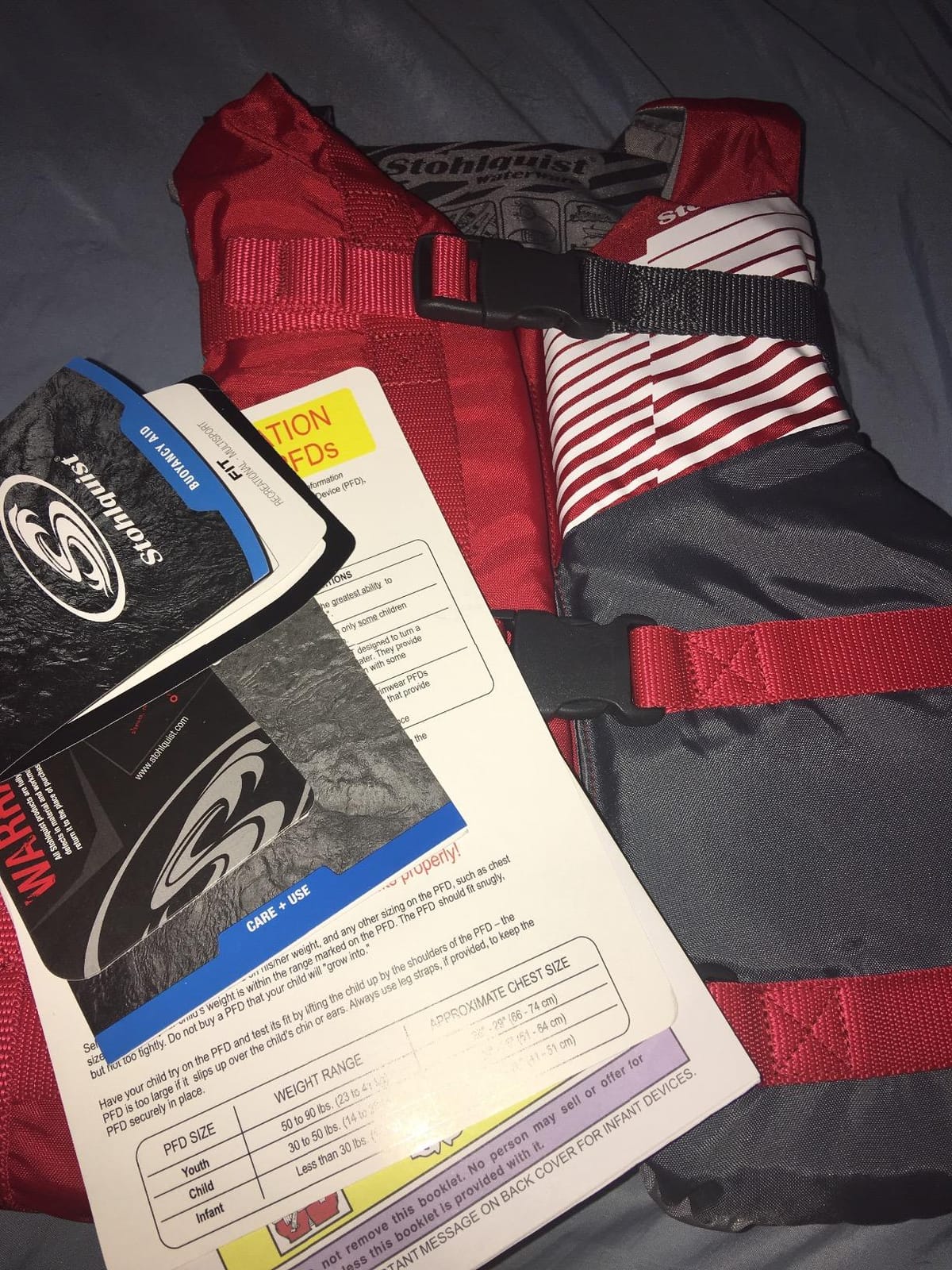 Stohlquist Kids Life Jacket 50-90 lbs - Coast Guard Approved Life Vest - Type III PFD for Boys and Girls - Secure & Adjustable Fit for Swimming, Boating & Water Sports customer photo 2