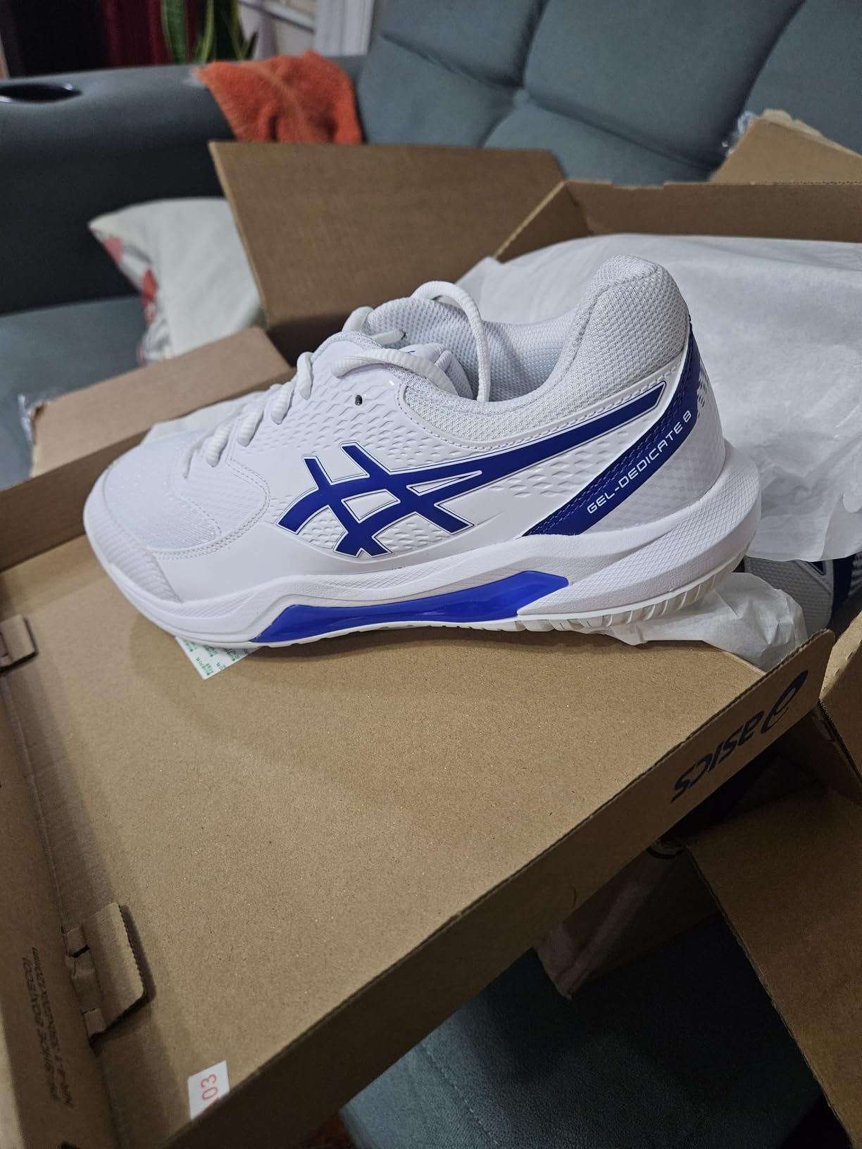 ASICS Men's Gel-Dedicate 8 Tennis Shoes customer photo 2